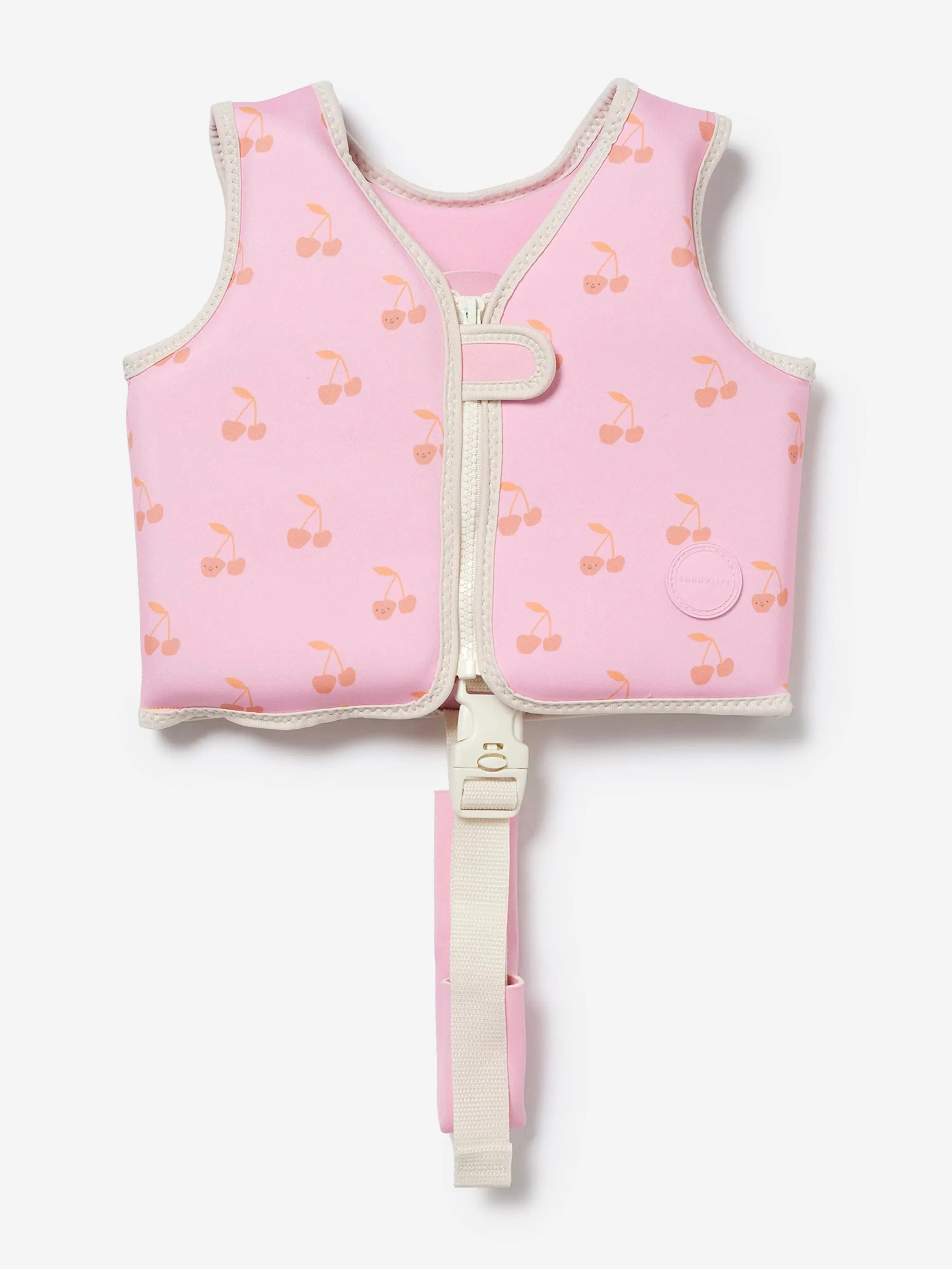 Gilet de natation pour filles Cotton Candy Cerise en rose