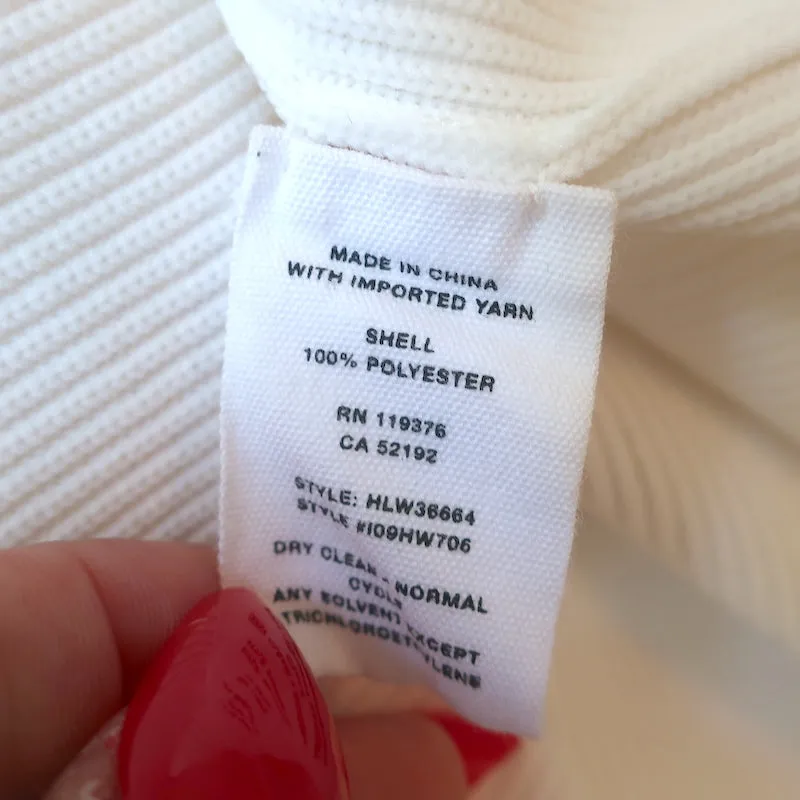 Helmut Lang T-shirt à col quart avec rayures blanches en tricot taille moyenne manches courtes