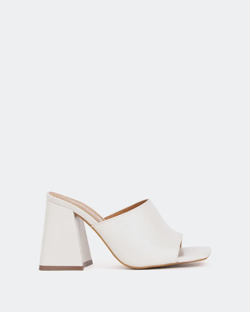 Herrera Blanc Cassé en Cuir Off White