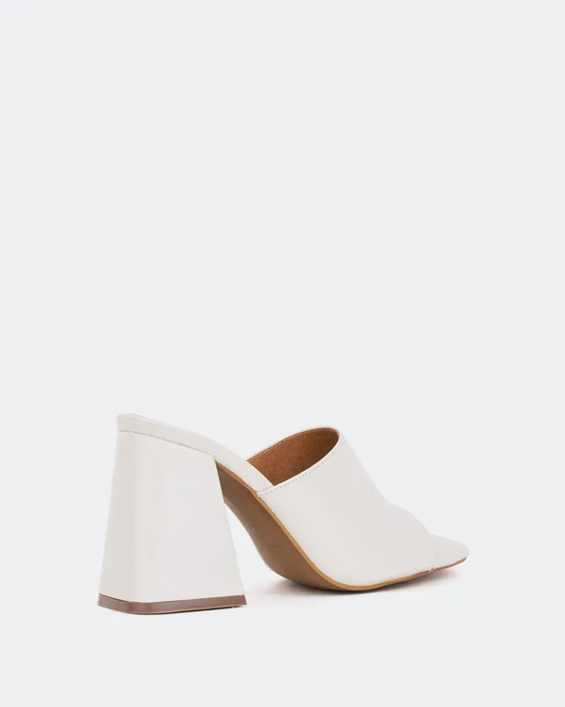 Herrera Blanc Cassé en Cuir Off White