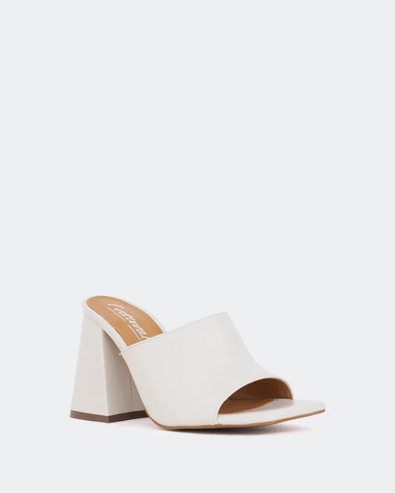 Herrera Blanc Cassé en Cuir Off White