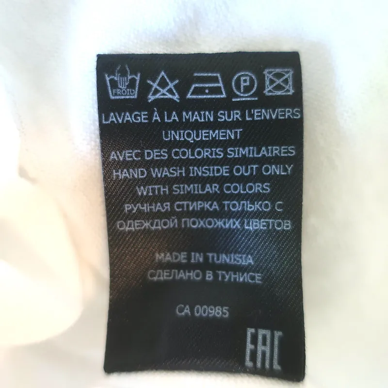 Isabel Marant Etoile T-shirt à logo métallisé Zewel en lin blanc Taille L