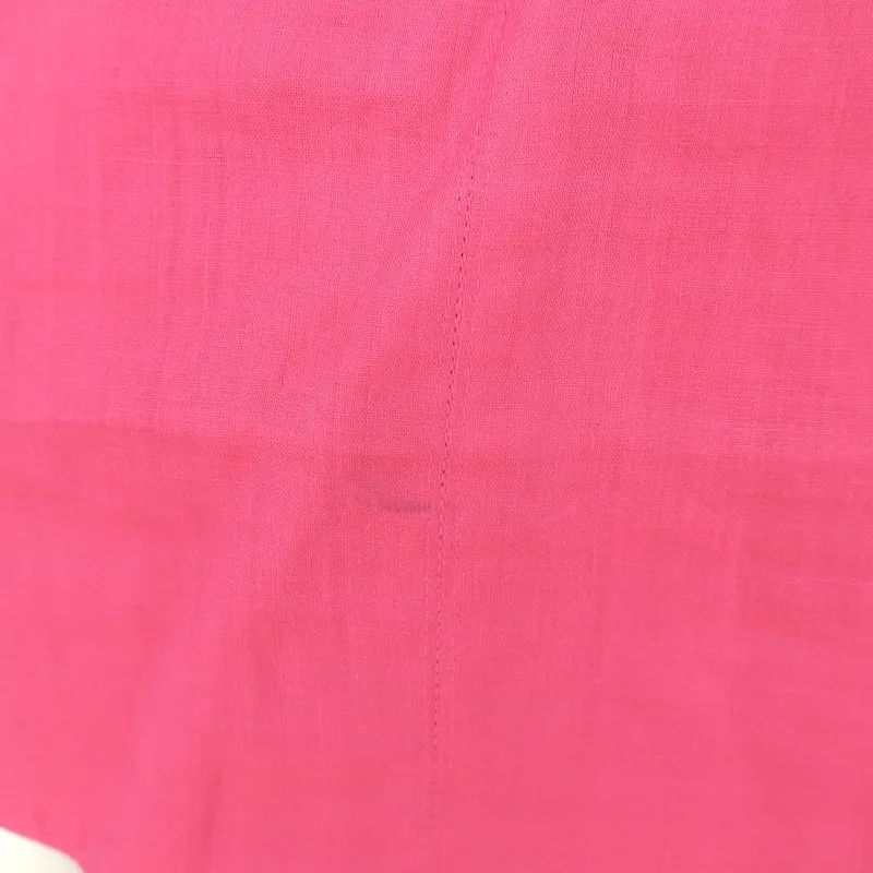 Isabel Marant Jaylee Haut à Manches Ballon Rose Ramie Taille 38 Blouse à Col en V