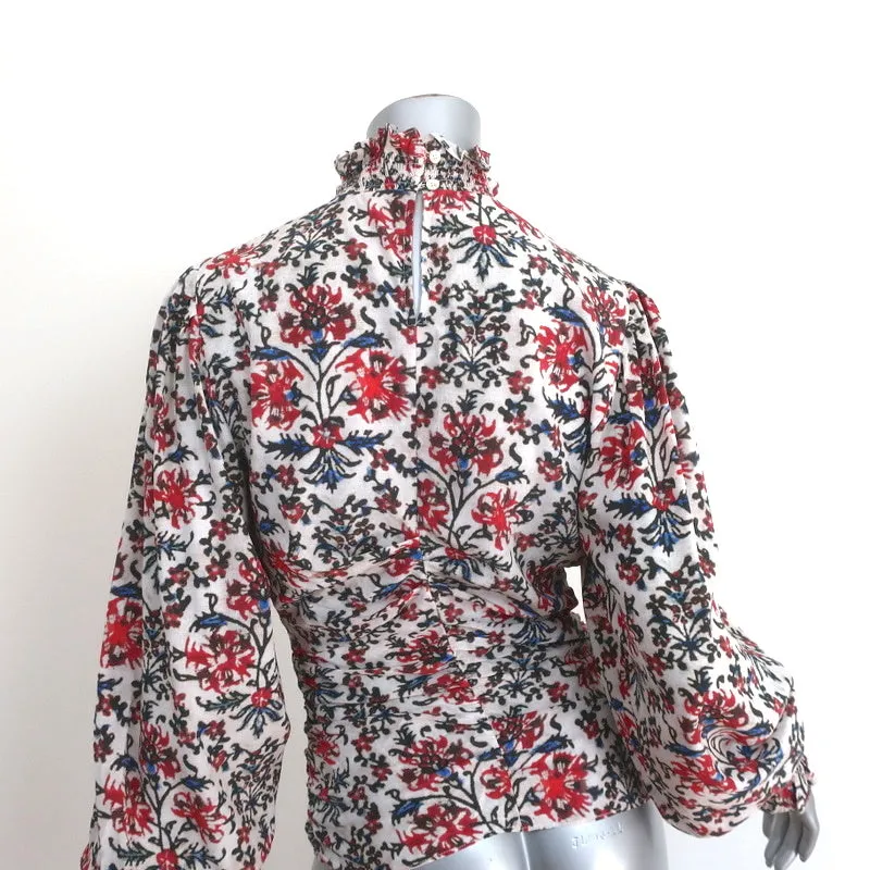 Isabel Marant Haut à Manches Longues Fantine Imprimé Floral Taille 36 Pull Col Roulé