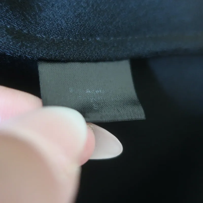 Jenni Kayne T-shirt en crêpe noir Taille Petite Haut à manches courtes