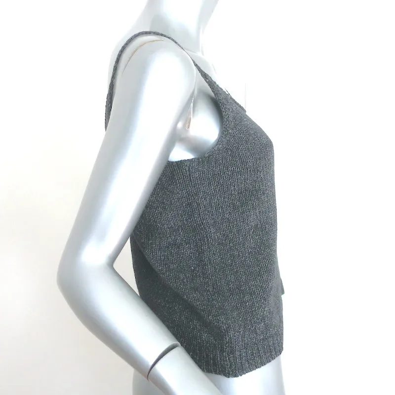 Jenni Kayne Haut débardeur en tricot gris foncé Taille Très Petite