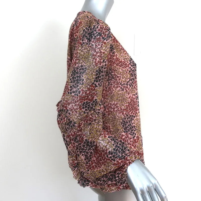 Joie Blouse Baltasar Imprimé Floral Soie Taille Extra Extra Small Haut à Manches Longues