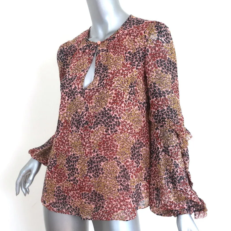 Joie Blouse Baltasar Imprimé Floral Soie Taille Extra Extra Small Haut à Manches Longues