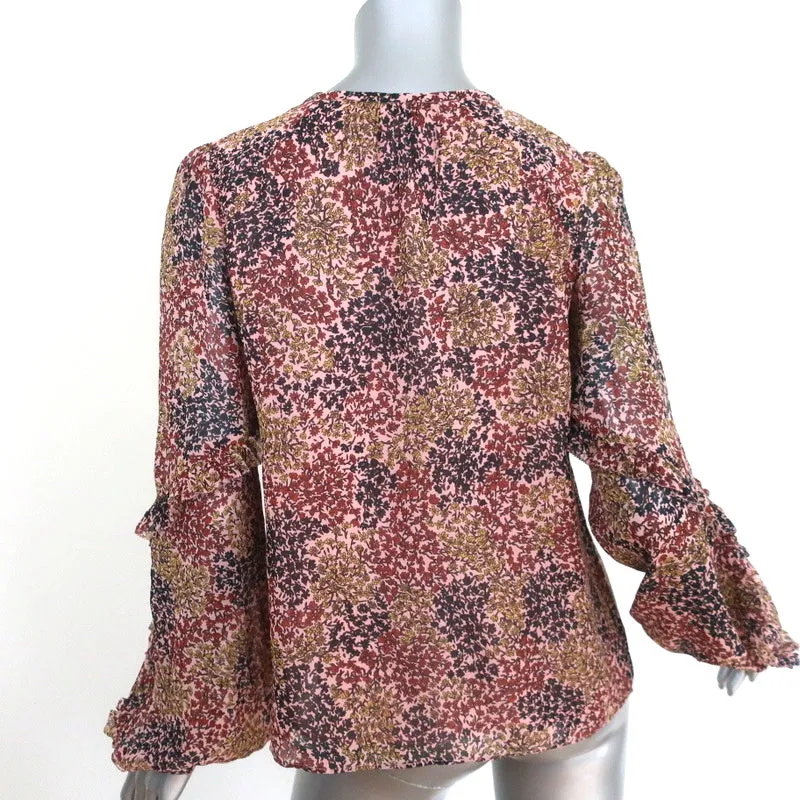 Joie Blouse Baltasar Imprimé Floral Soie Taille Extra Extra Small Haut à Manches Longues