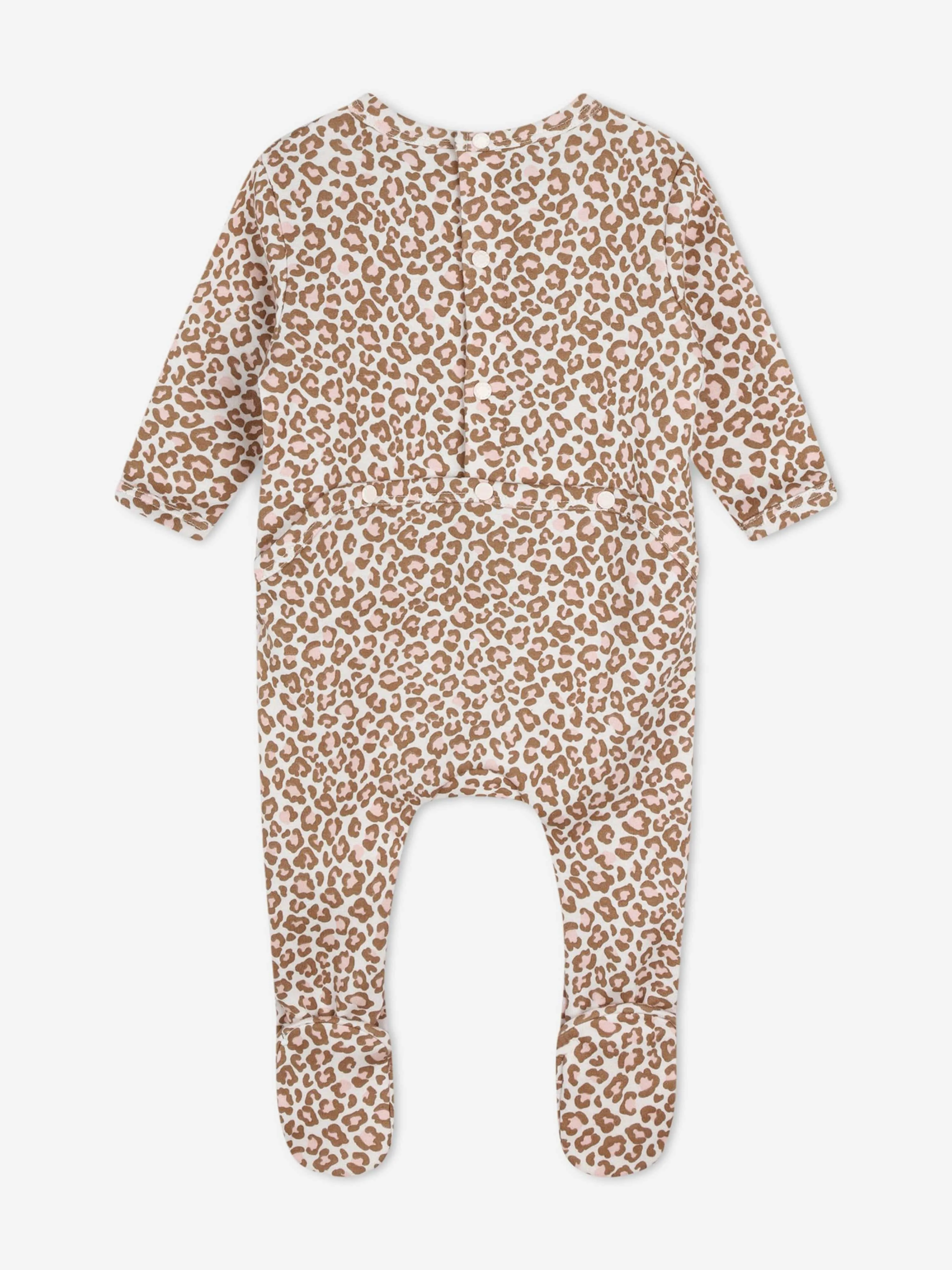KENZO Body bébé fille en léopard rose