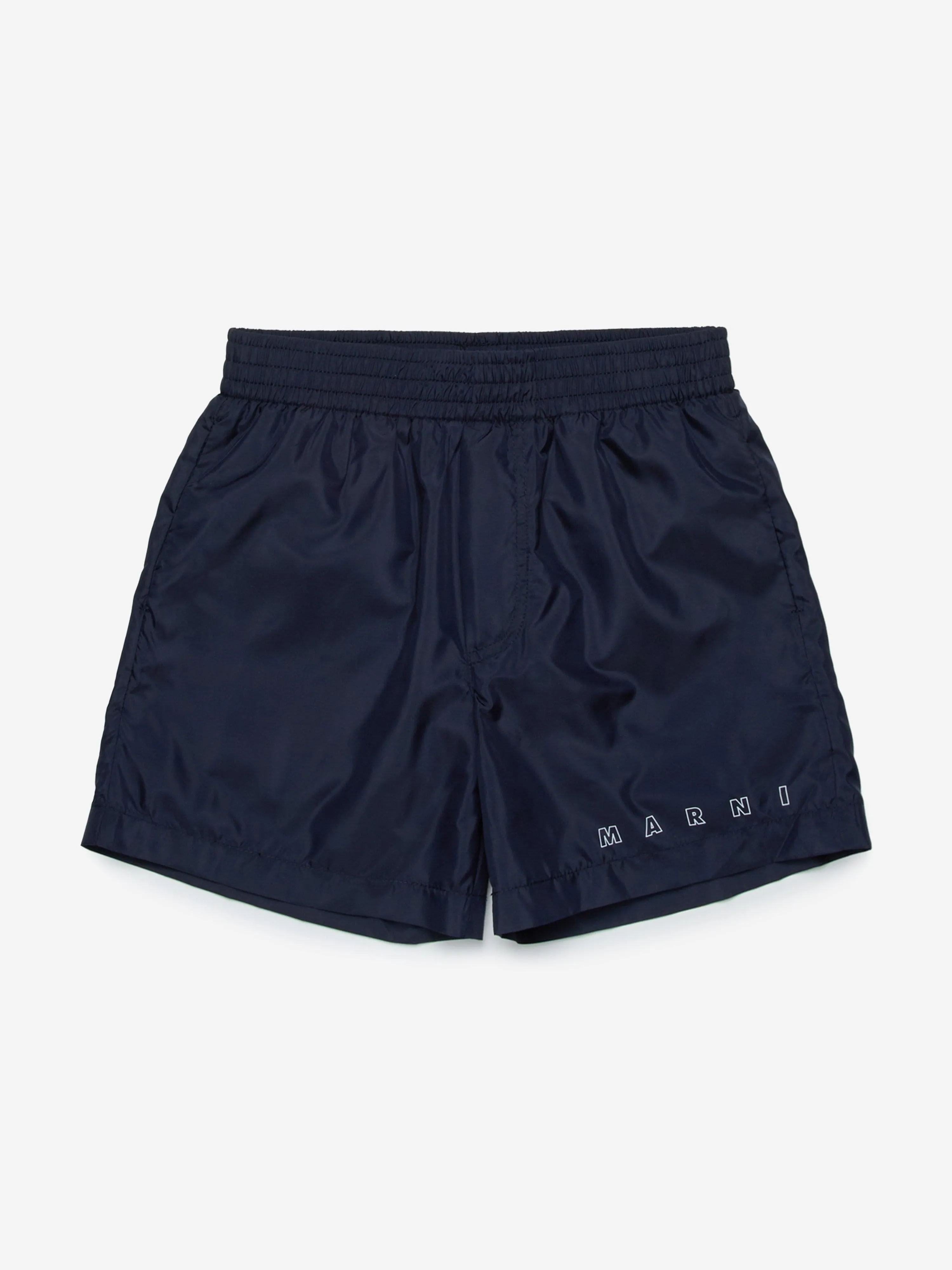 Short de bain pour enfants avec logo en marine