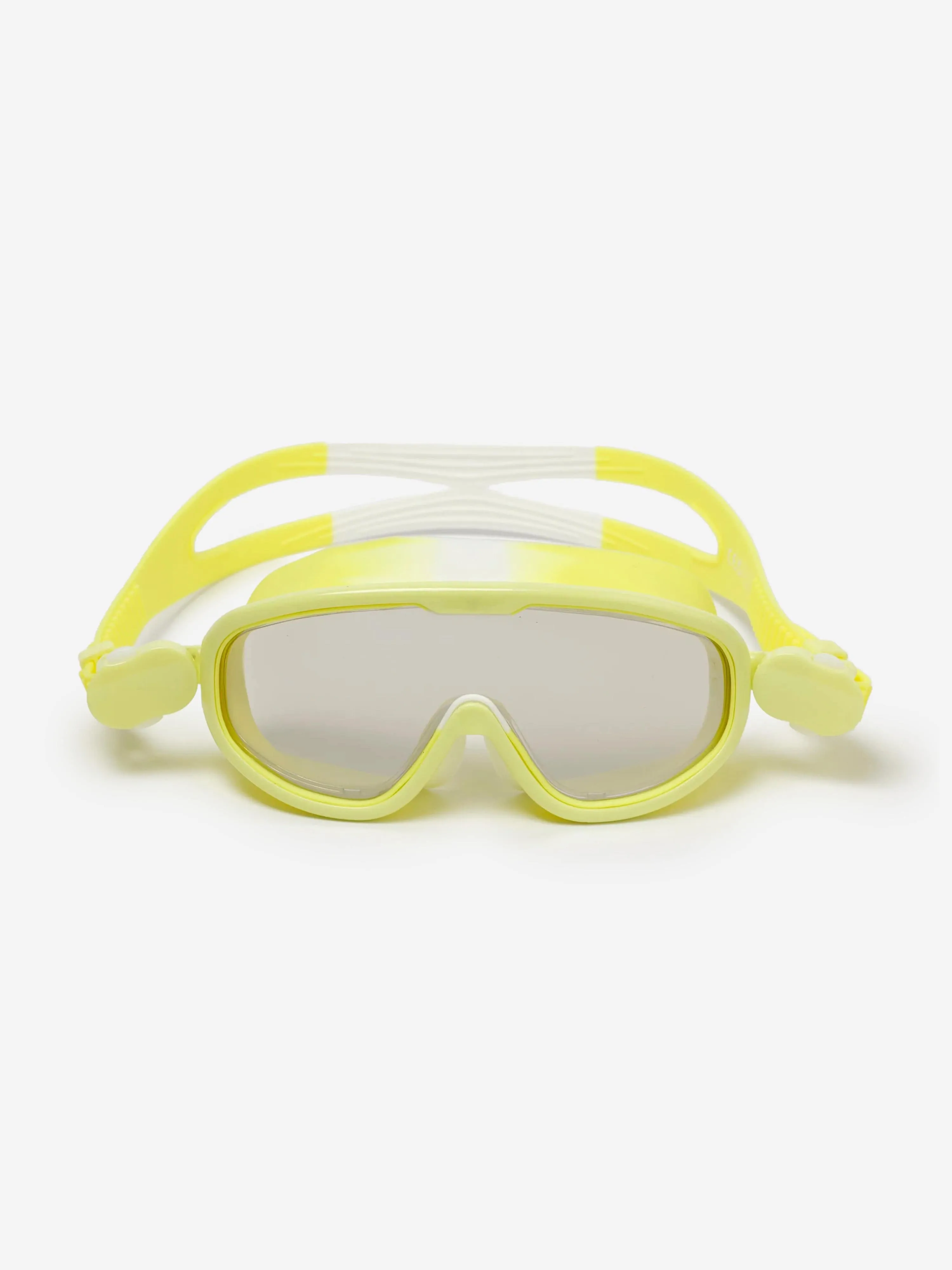 Masque de natation néon pour enfants Salty le requin en jaune (16cm)