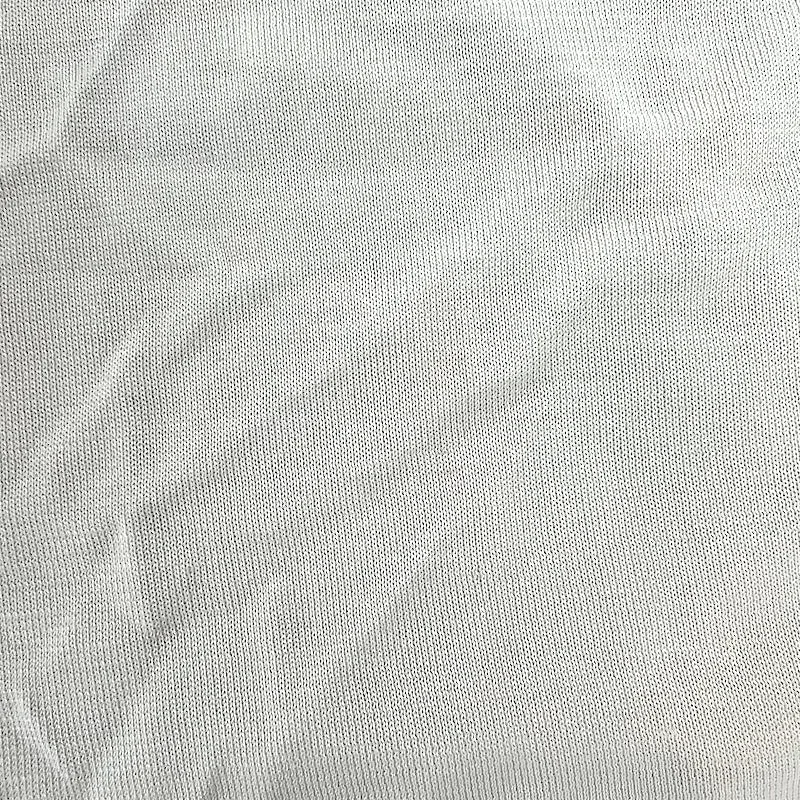 Haut à encolure en V manches courtes Knott en jersey de soie crème taille 1