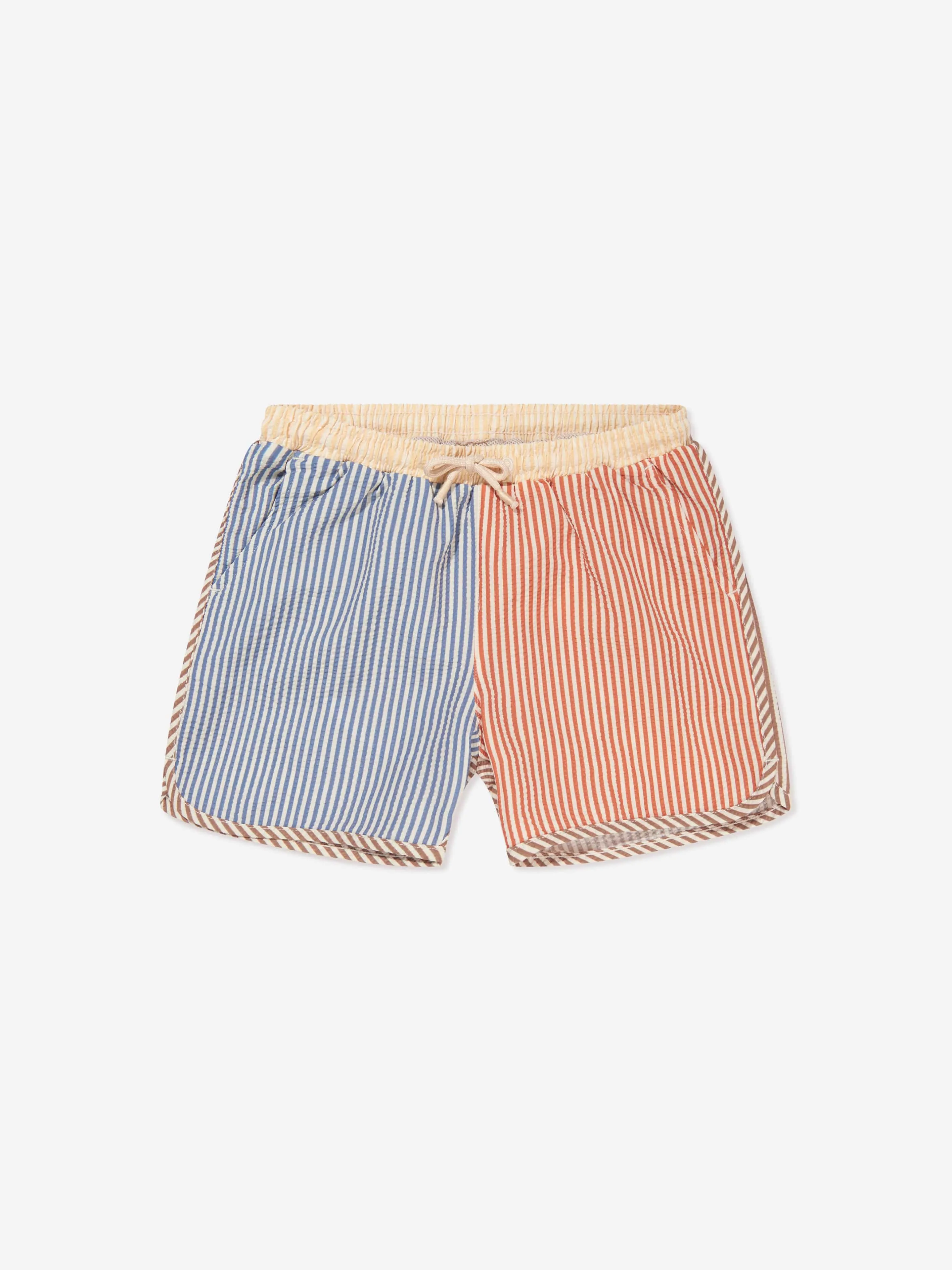 Konges Slojd Shorts de Bain à Rayures Asnou pour Filles en Bleu