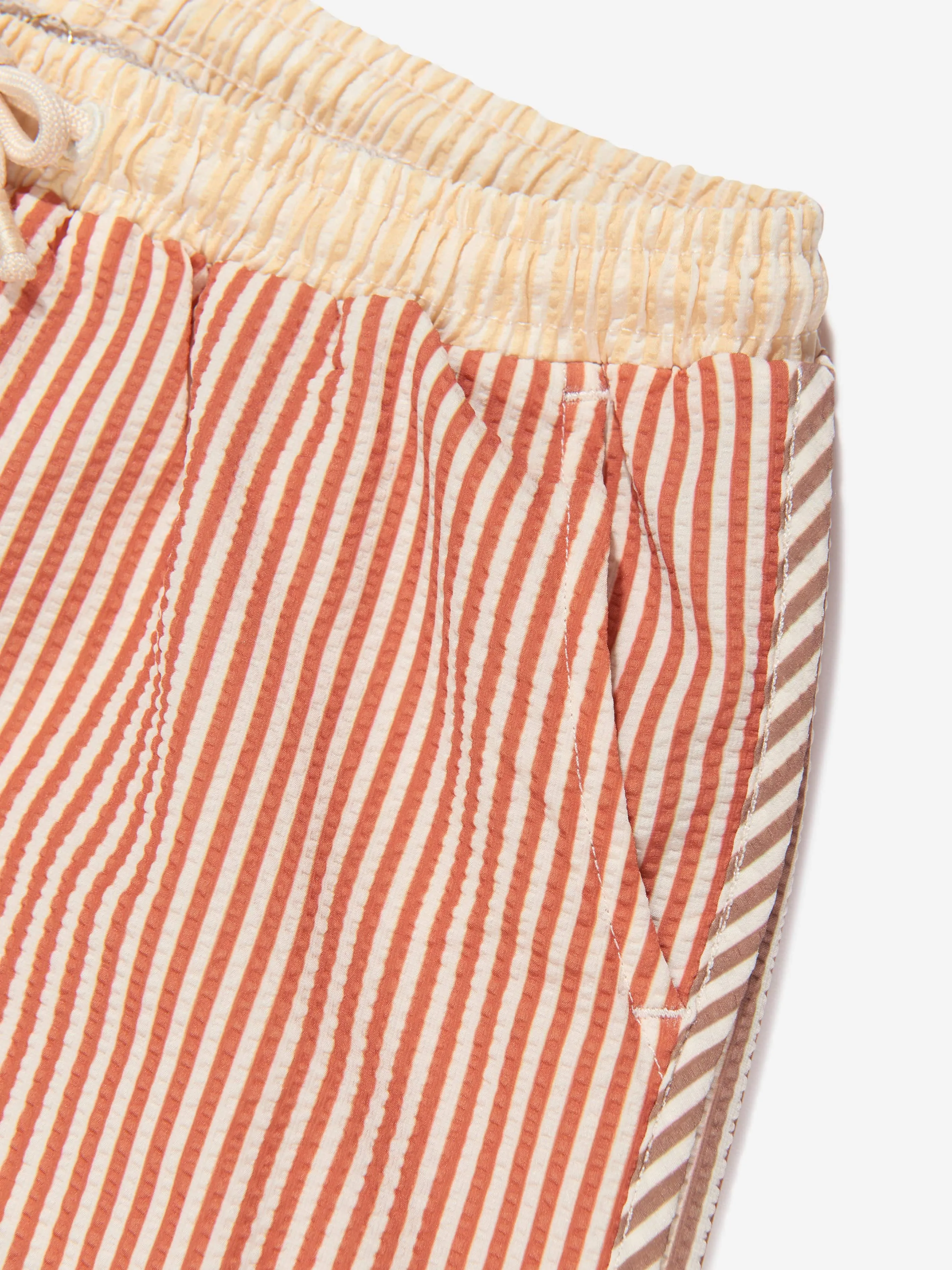 Konges Slojd Shorts de Bain à Rayures Asnou pour Filles en Bleu