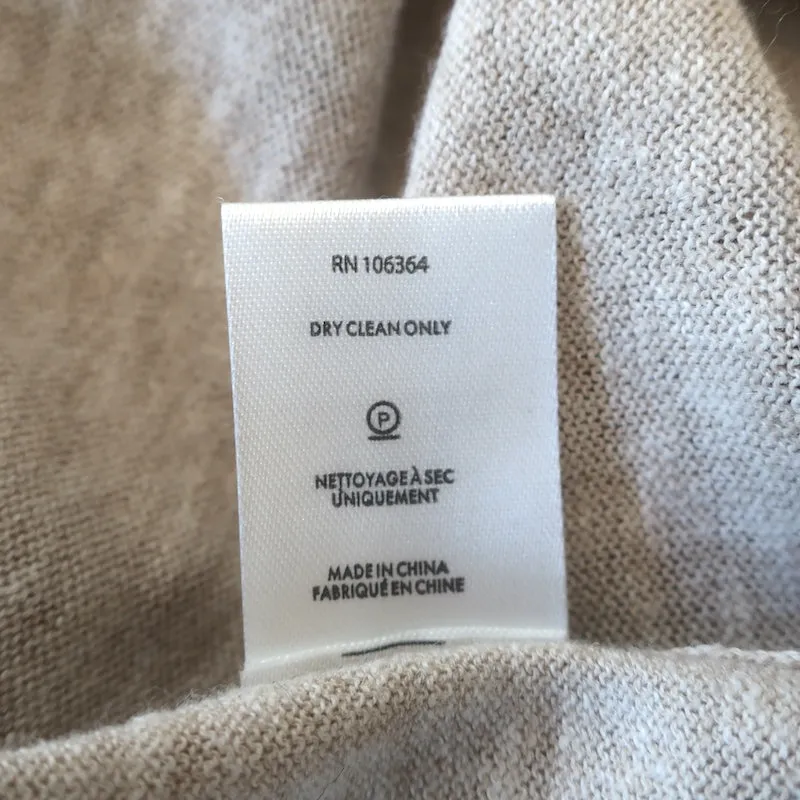 KULE T-shirt en maille taupe à motifs palmiers Keanu, manches courtes, taille moyenne