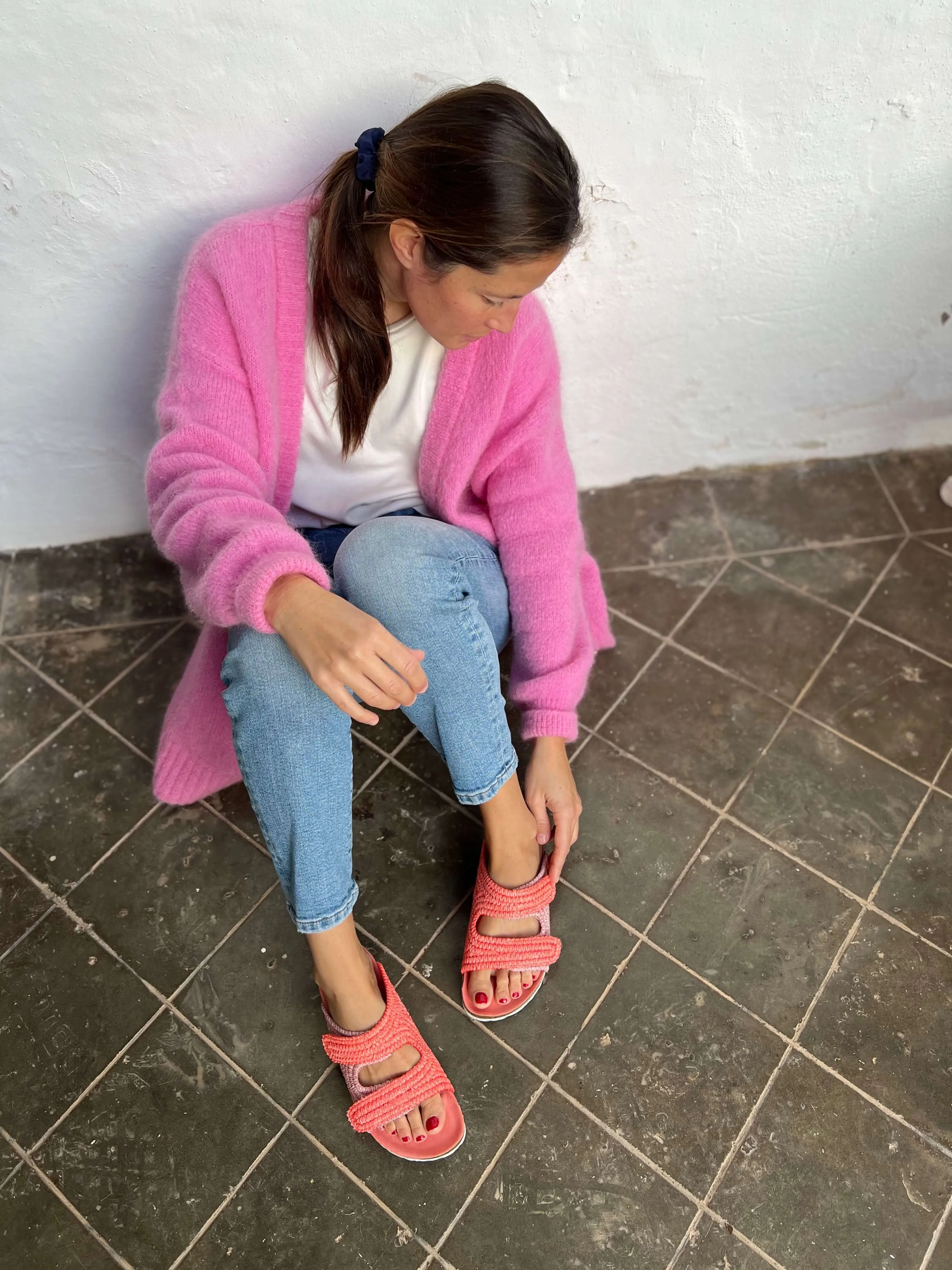 Sandales Rafia La Vera Vegan | Rose