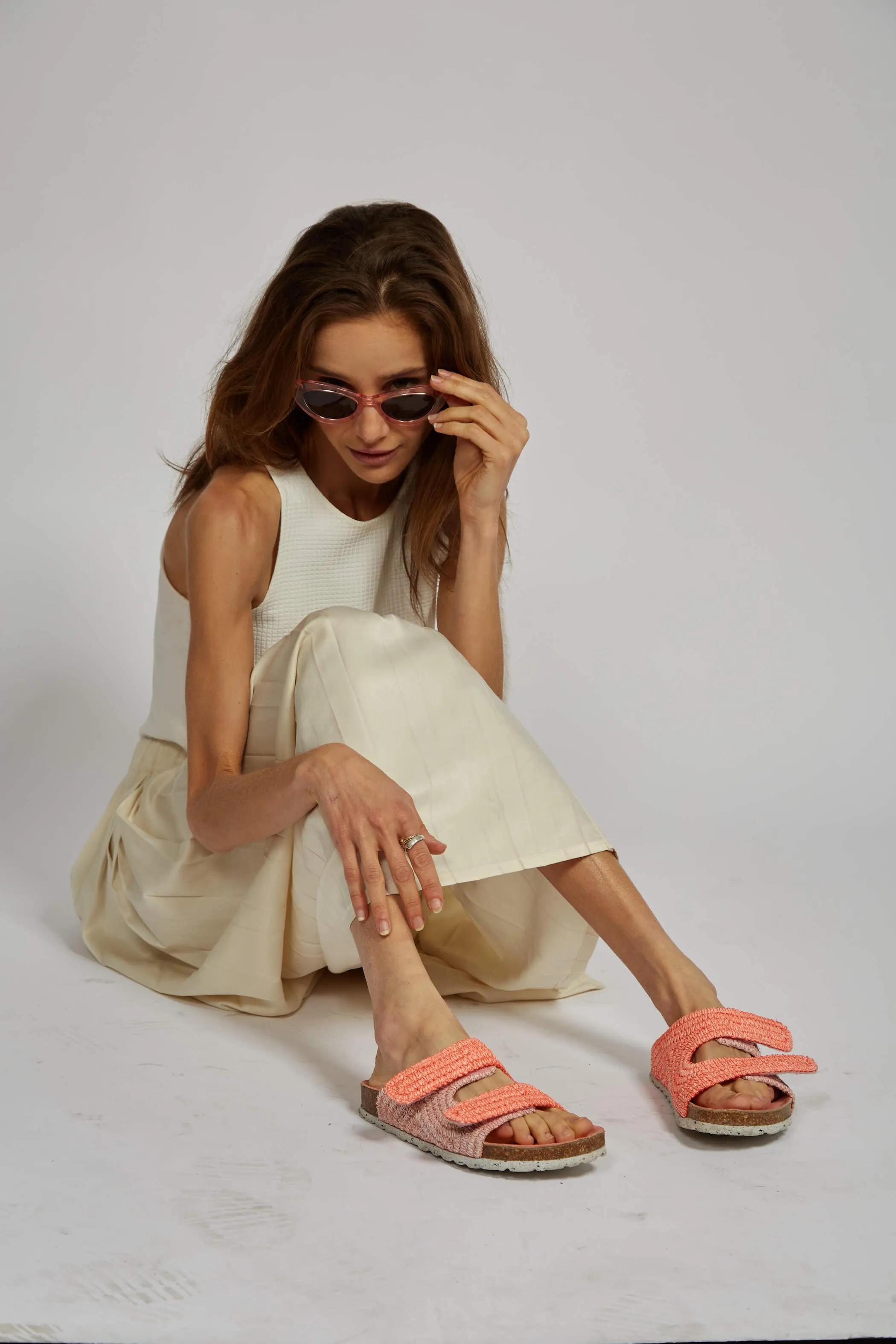 Sandales Rafia La Vera Vegan | Rose