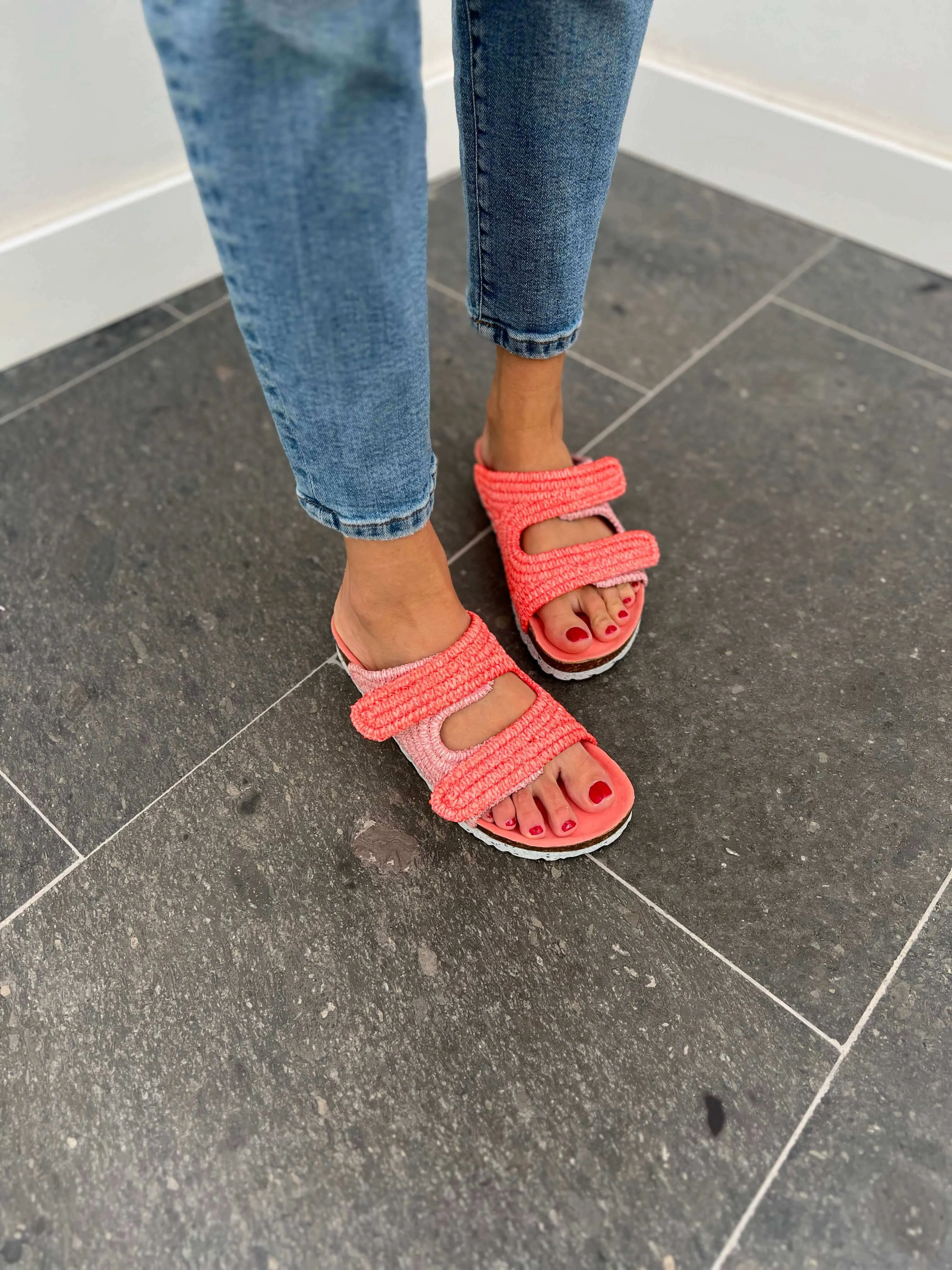 Sandales Rafia La Vera Vegan | Rose