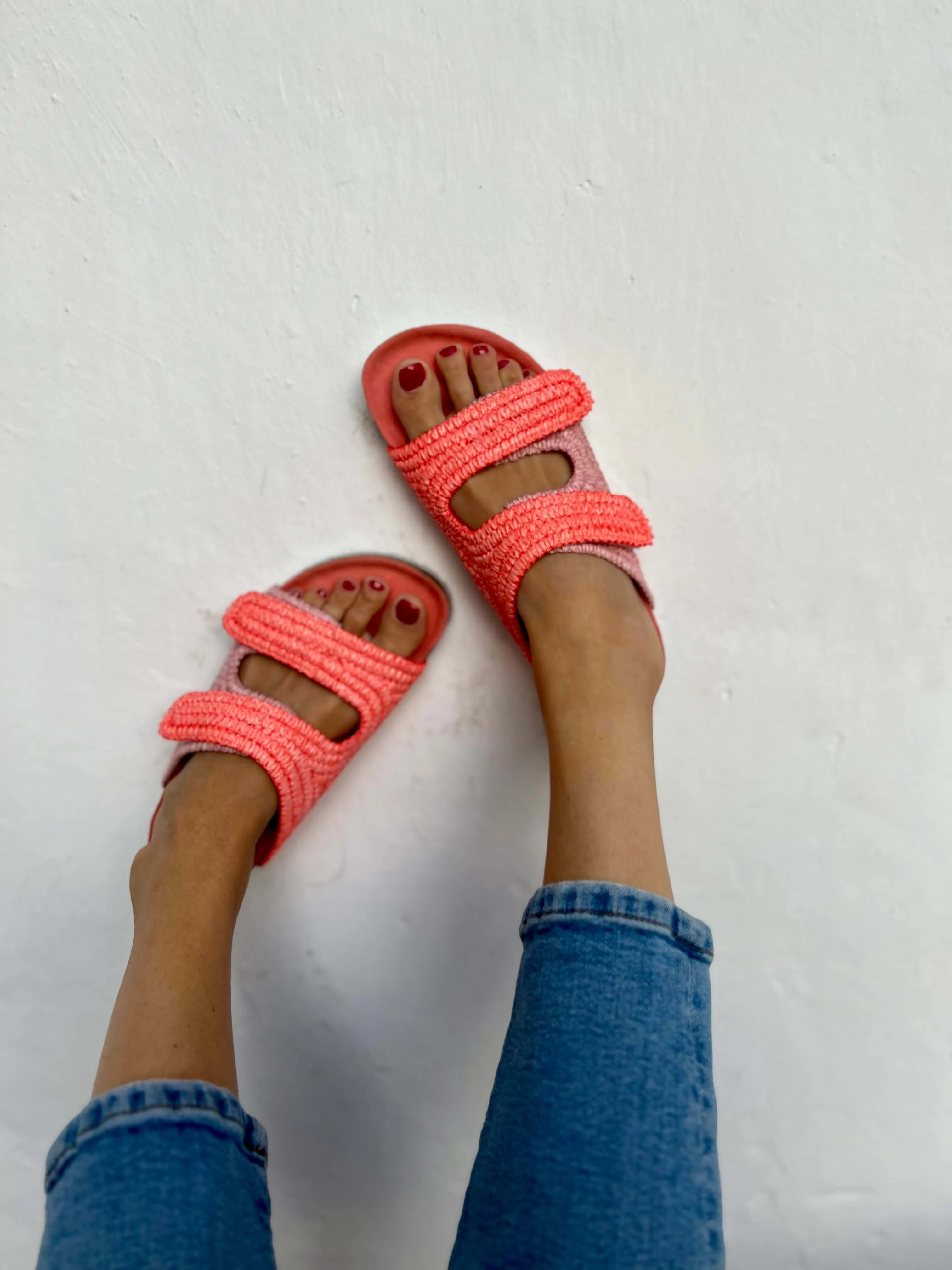 Sandales Rafia La Vera Vegan | Rose