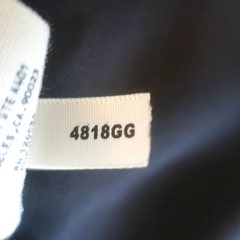 L'Agence Desa Blouse à Nœud Papillon Noir en Soie Taille Petite Haut à Manches à Volants