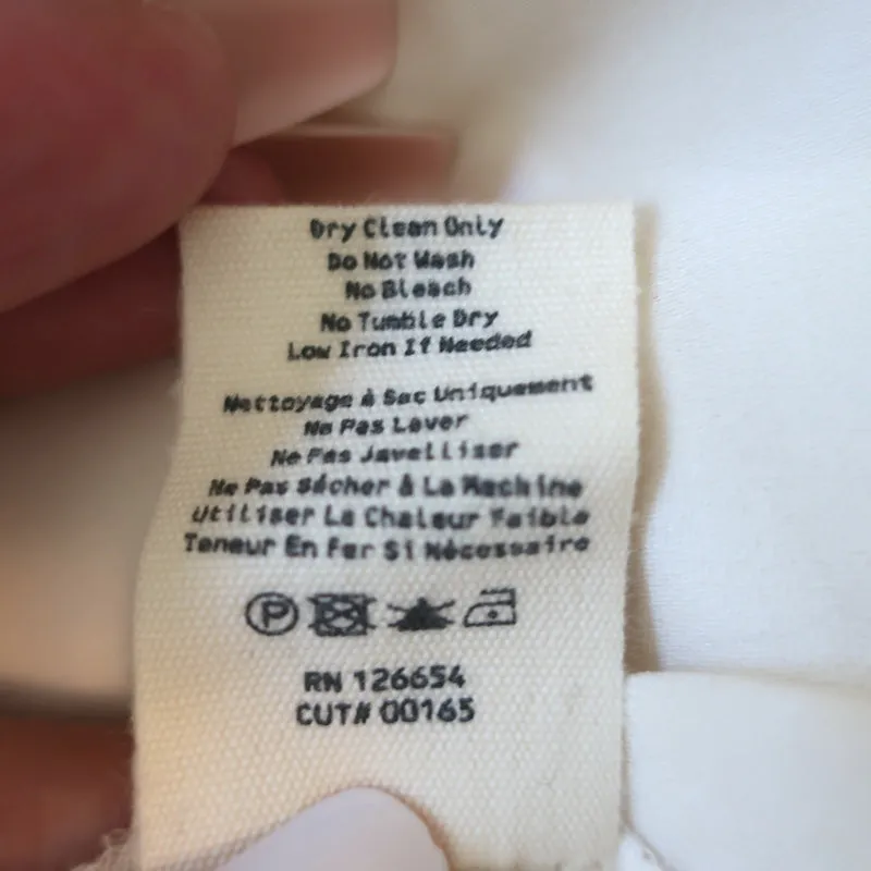 Agence Blouse Drapée Rita Soie Crème Taille Extra Extra Petit Haut à Manches Longues