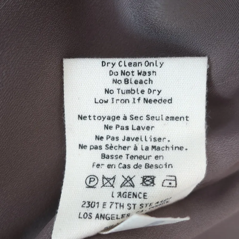 L'Agence Jane Camisole en Soie à Imprimé Léopard Taille Petite Haut à Bretelles en V