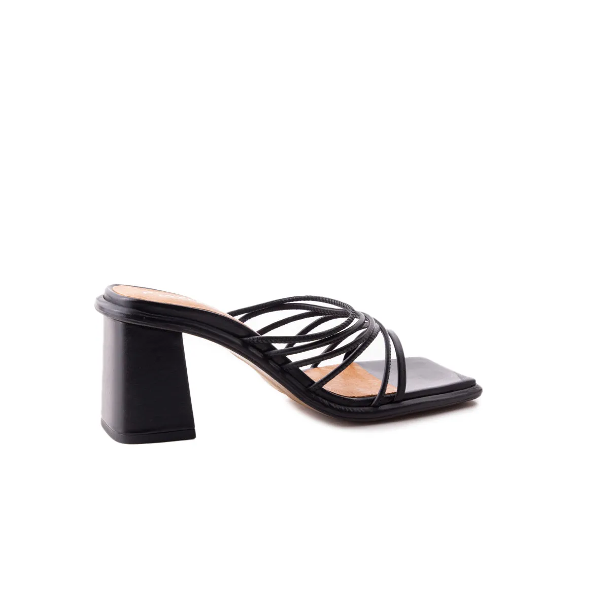 Larisa en cuir noir