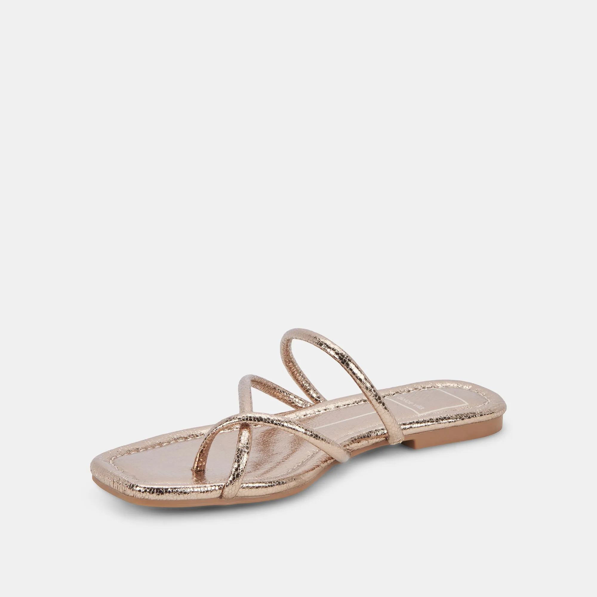SANDALES LEANNA DORÉ FONCÉ CRAQUELÉ STELLA