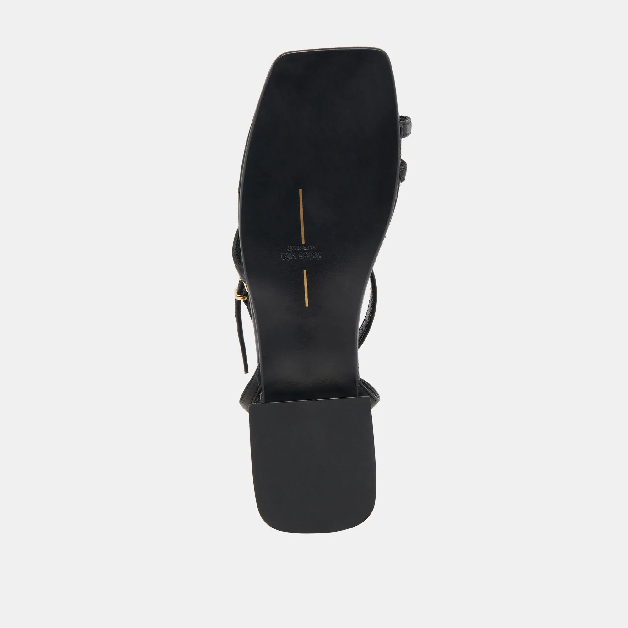 LEXI SANDALES EN CUIR NOIR