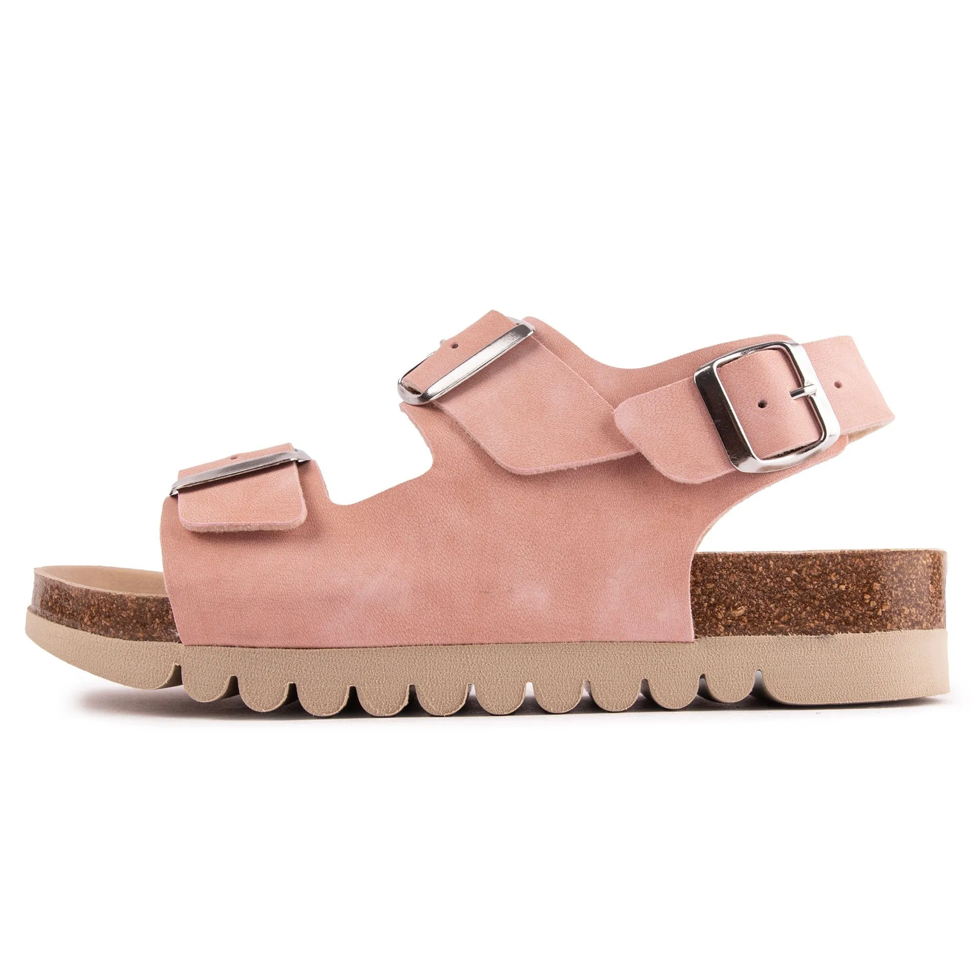 Sandales vegan pour femmes Lima avec semelle intérieure | Rose