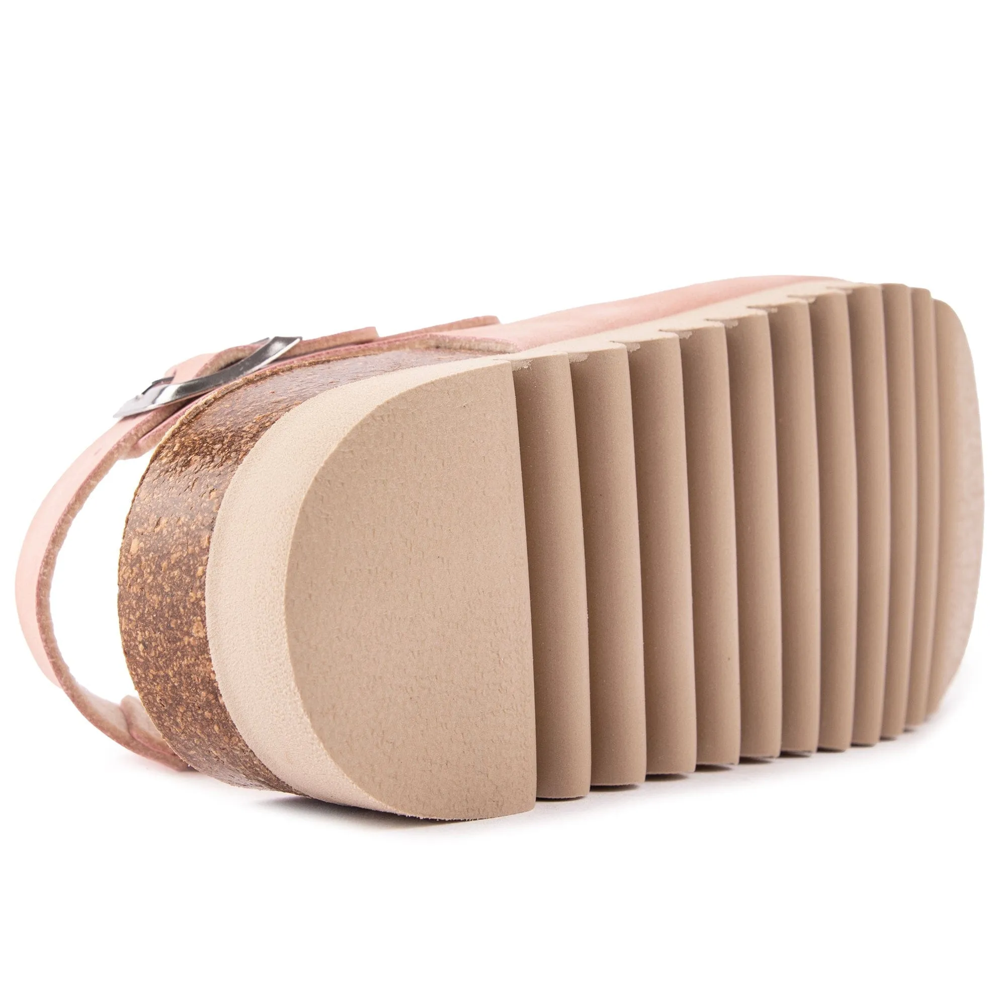 Sandales vegan pour femmes Lima avec semelle intérieure | Rose