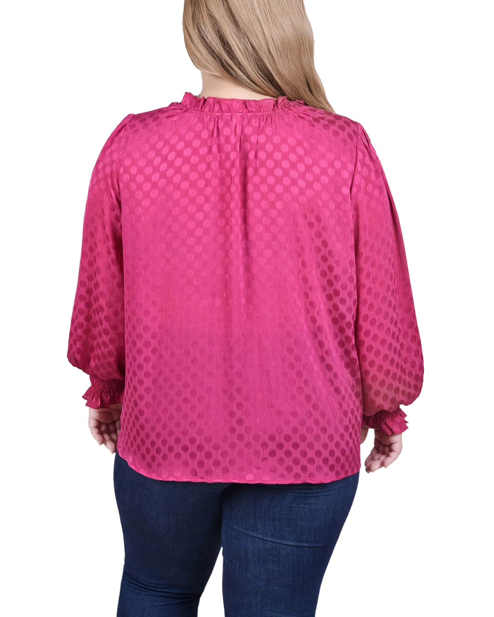 Chemise à manches longues avec poignets froncés