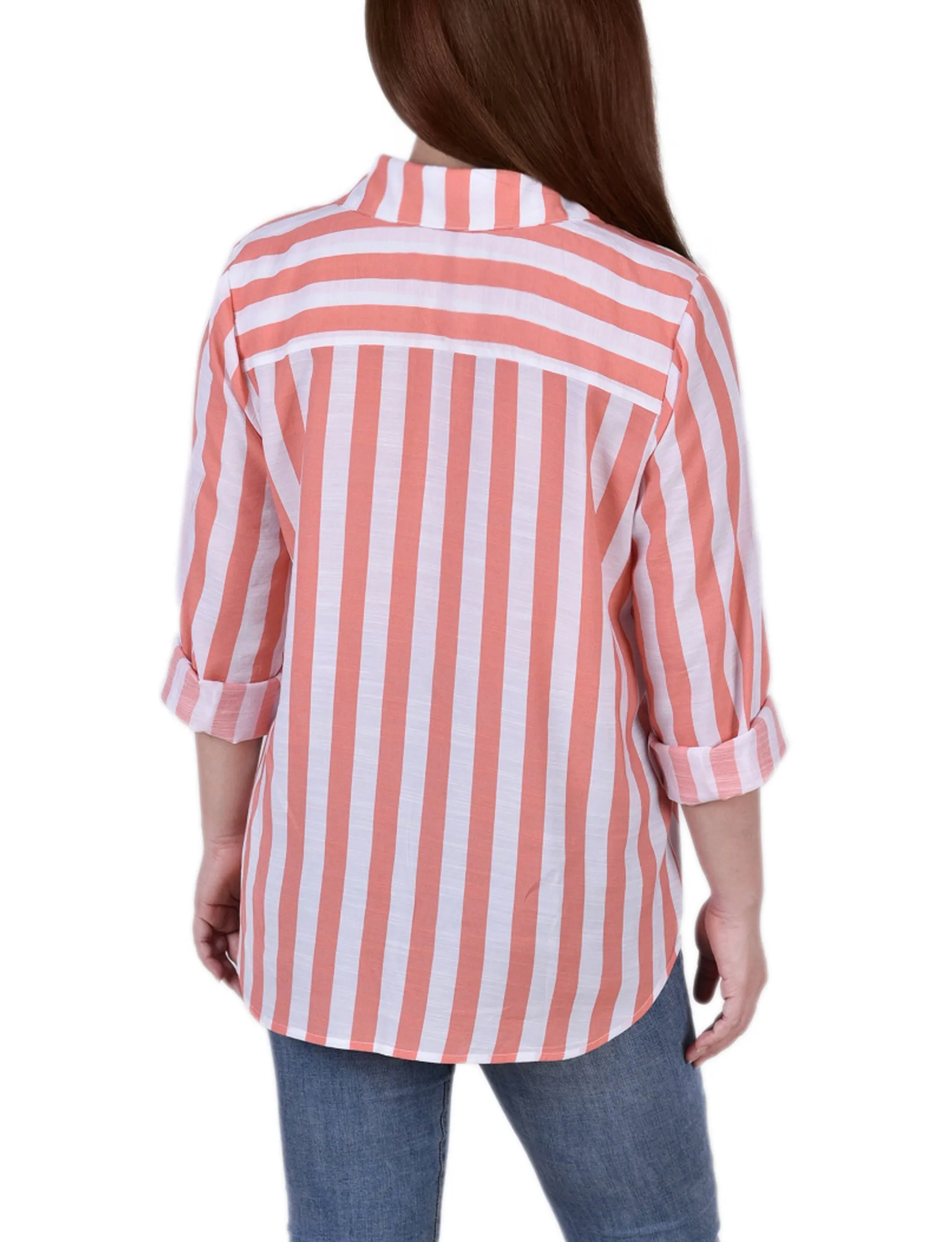 Chemise à manches longues rayée