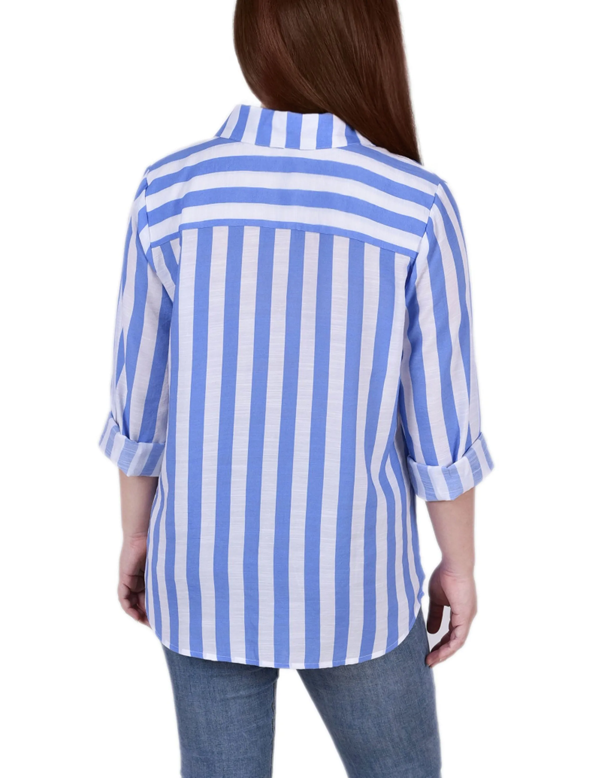 Chemise à manches longues rayée