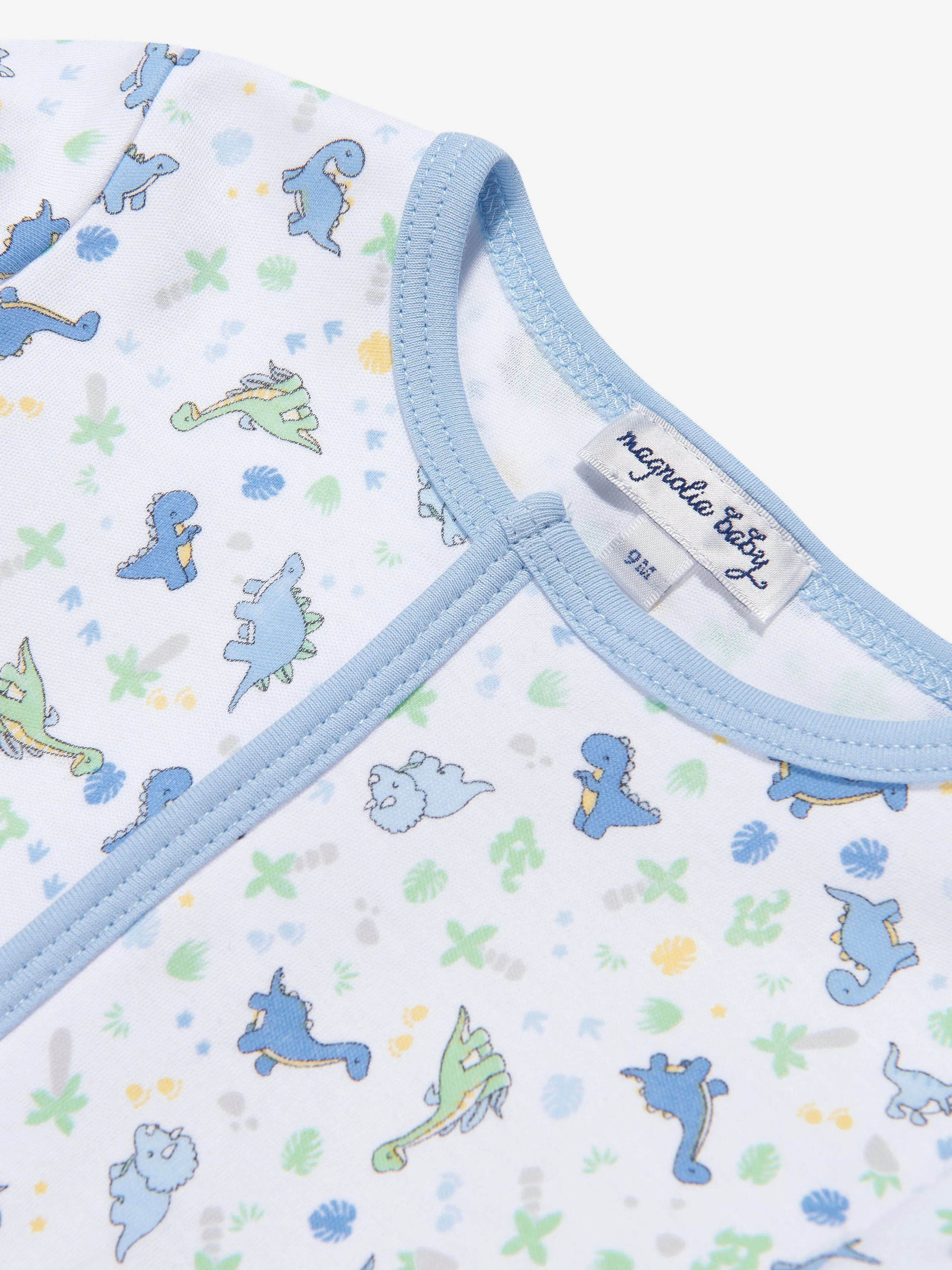 Magnolia Baby Body bébé garçon Dinoland en blanc