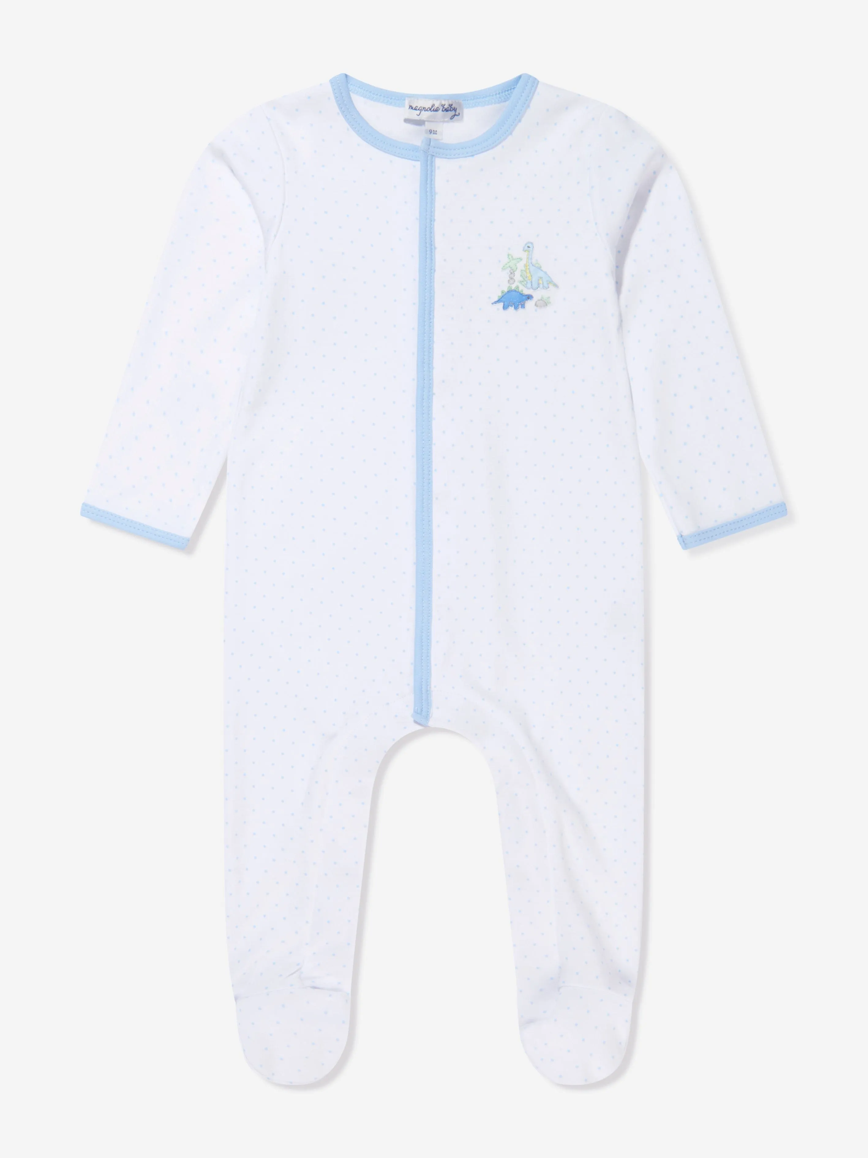 Magnolia Baby Body bébé garçon Dinoland Brodé en Blanc