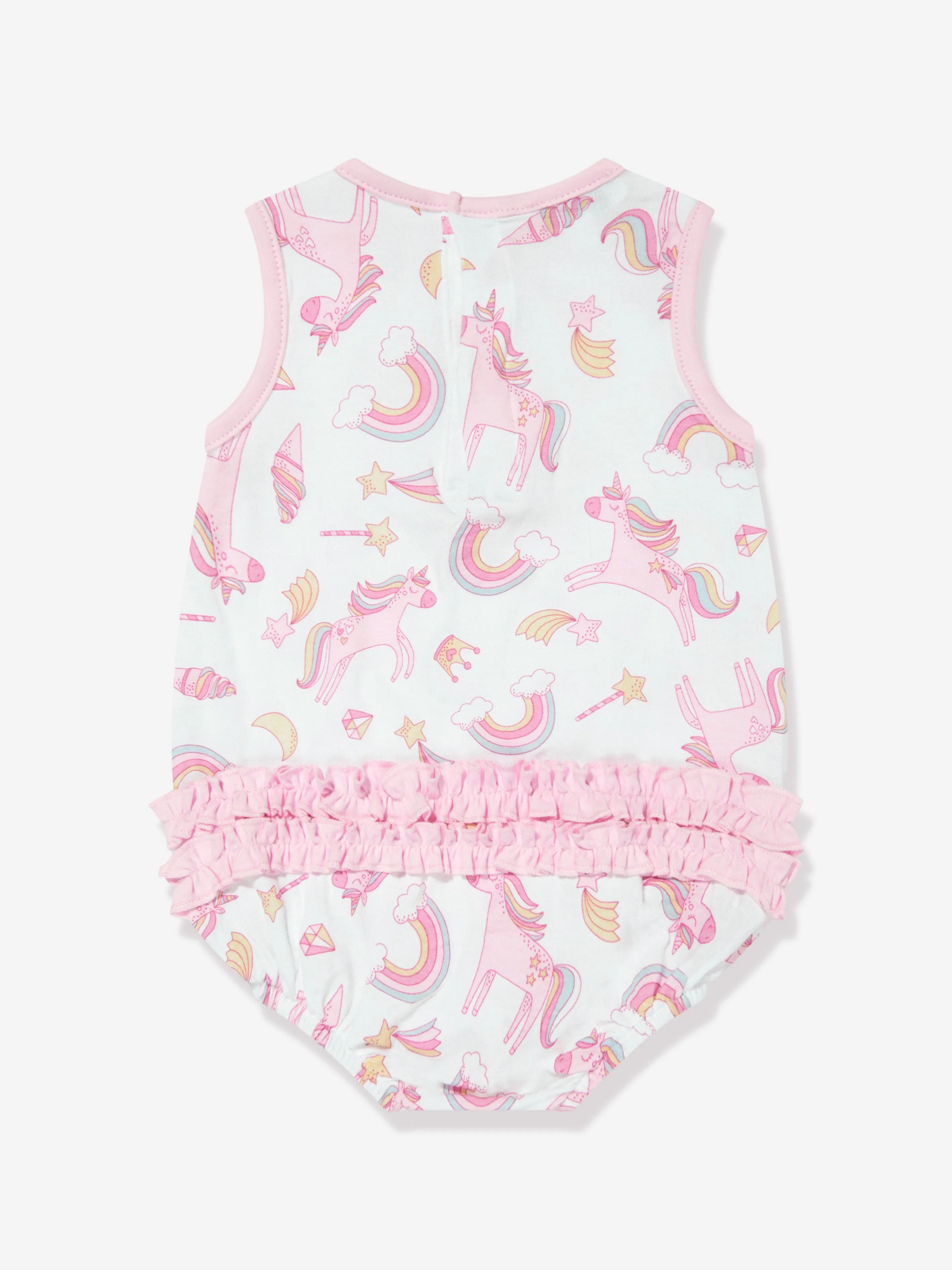 Magnolia Baby Combinaison Bulle Magique pour Filles en Blanc