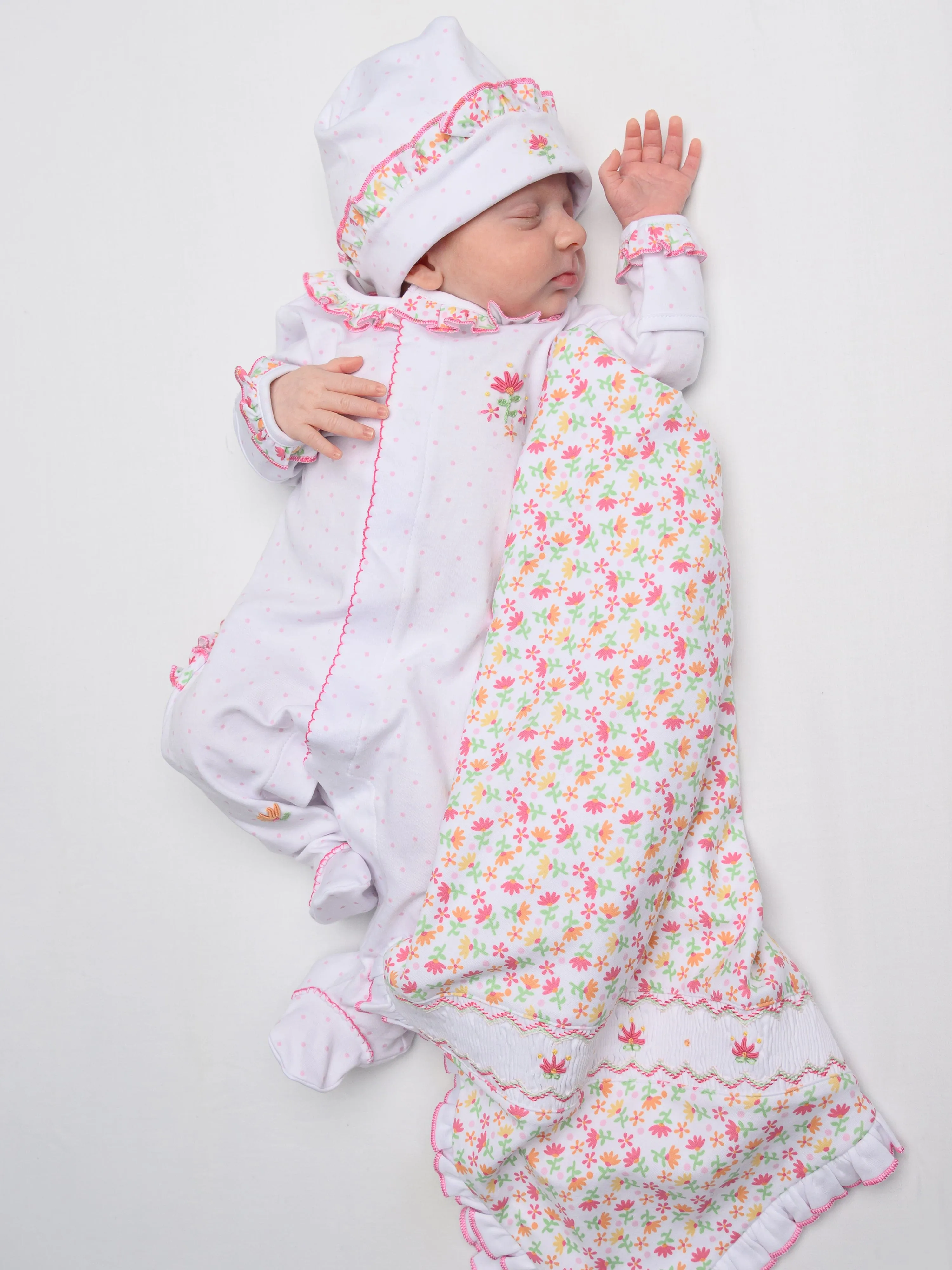 Magnolia Baby Body de bébé fille à broderies et volants en blanc