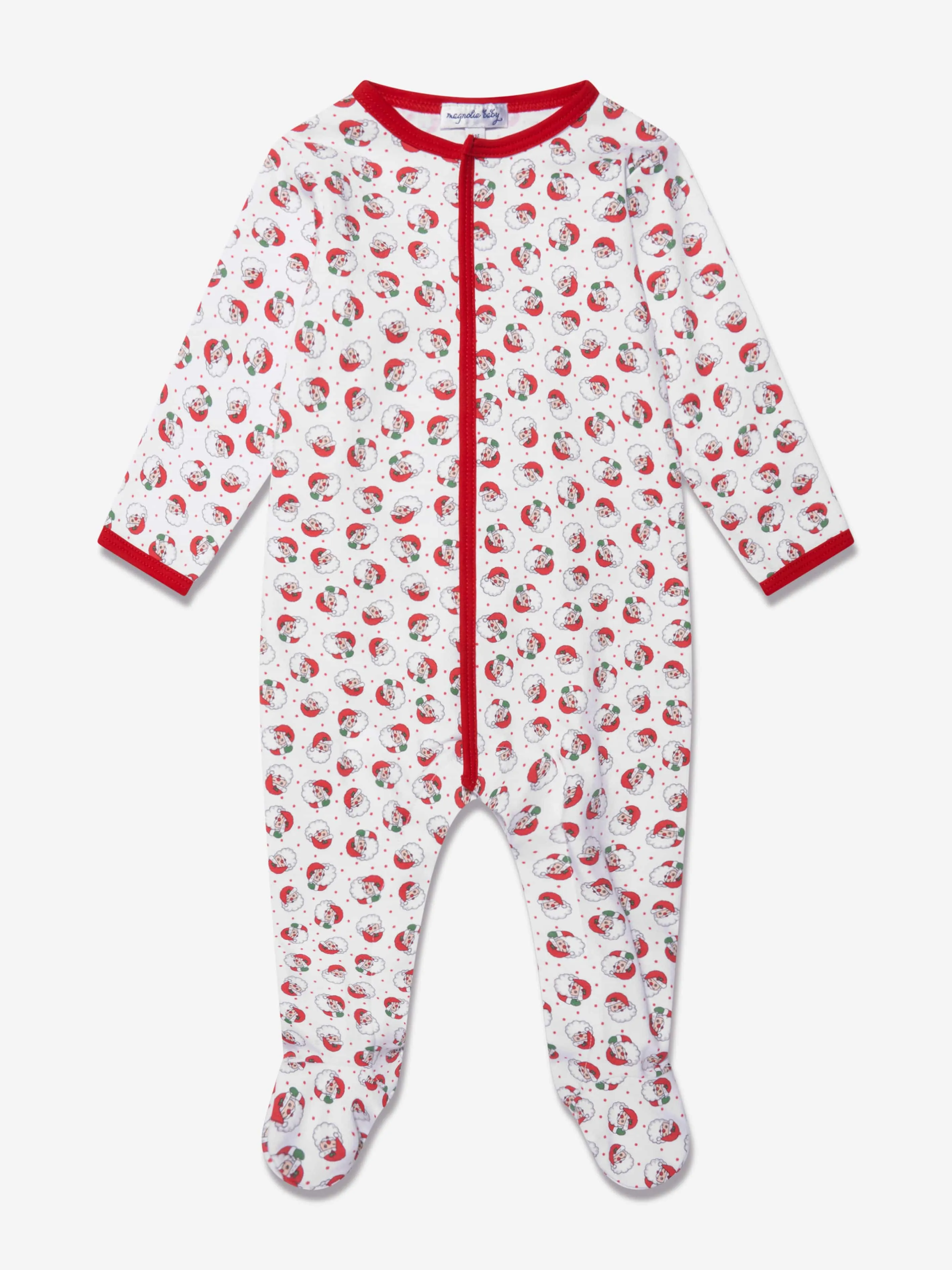 Magnolia Baby Babygrow Père Noël clignant des yeux en Rouge