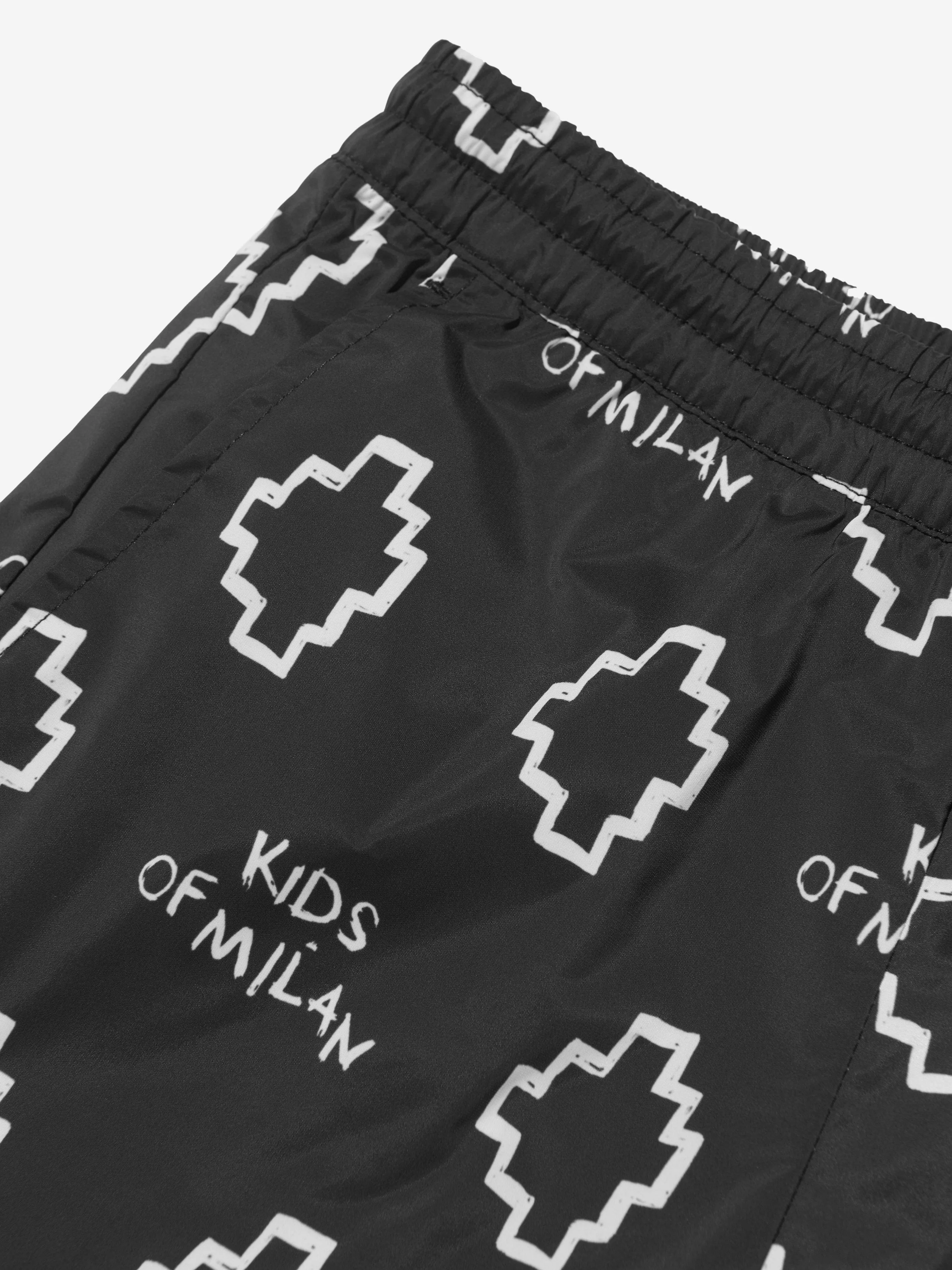 Maillot de bain court imprimé logo Marcelo Burlon Boys