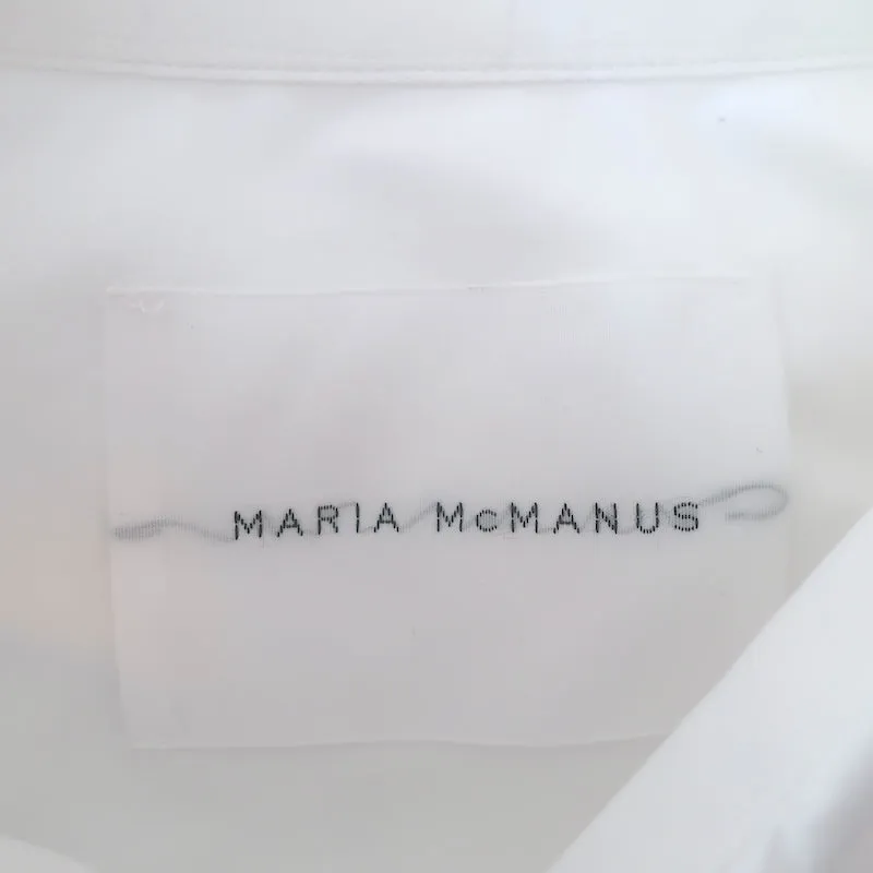 Chemise à boutons Maria McManus Blanc Coton biologique Taille Petite Haut à manches longues