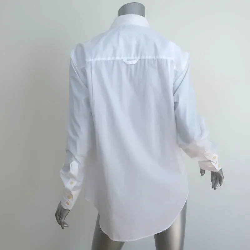 Chemise à boutons Maria McManus Blanc Coton biologique Taille Petite Haut à manches longues