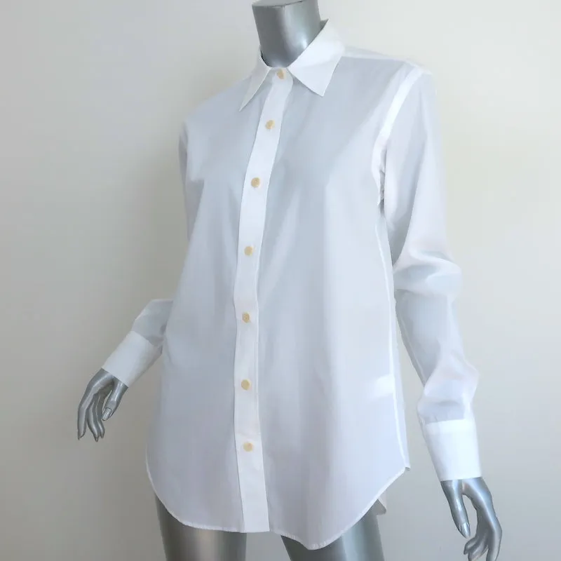 Chemise à boutons Maria McManus Blanc Coton biologique Taille Petite Haut à manches longues