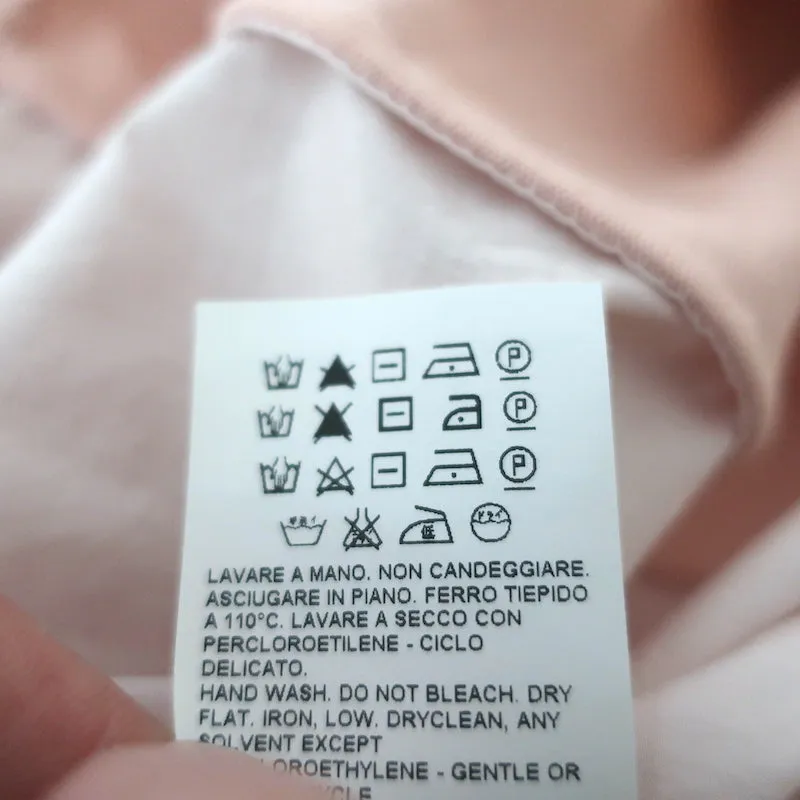 Marni Haut sans manches en V rose clair en coton jersey et poplin Taille 38