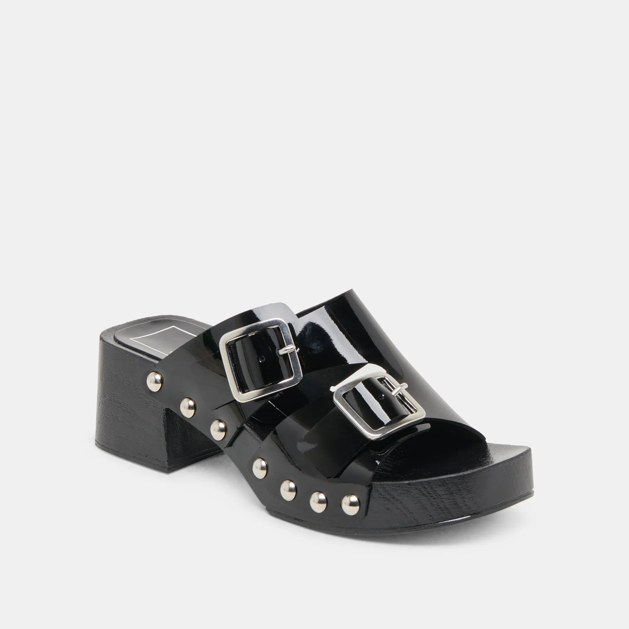 TALONS MELODY EN CUIR NOIR