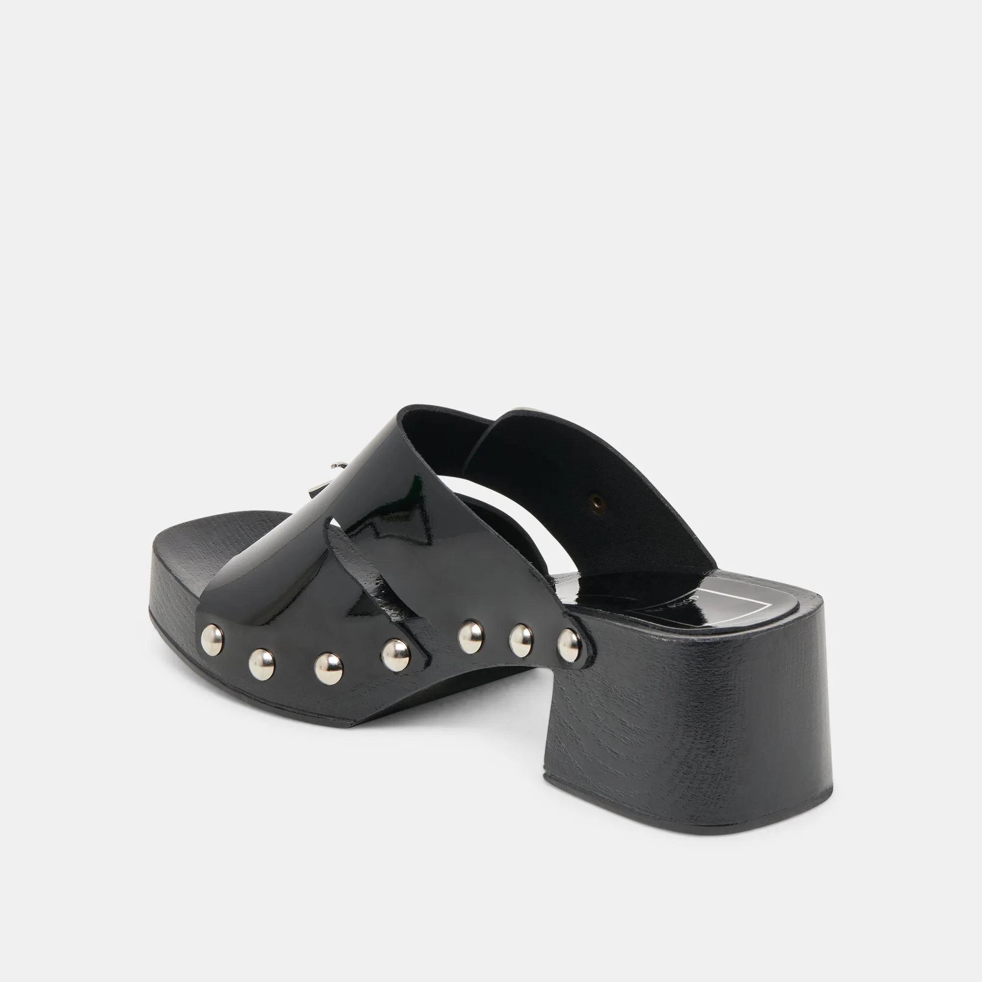 TALONS MELODY EN CUIR NOIR