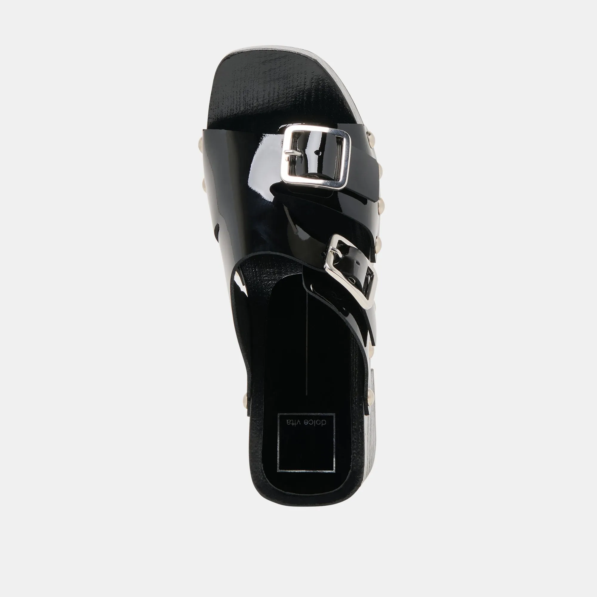 TALONS MELODY EN CUIR NOIR