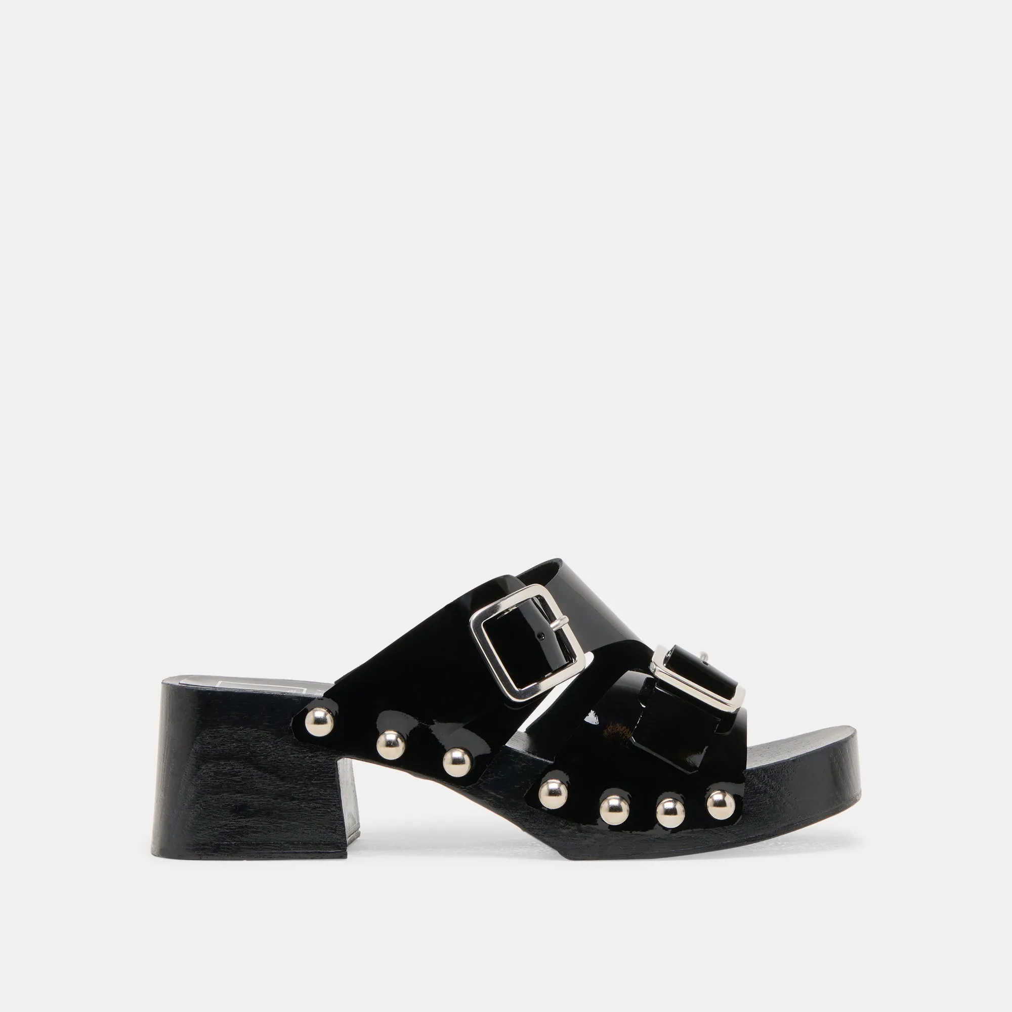 TALONS MELODY EN CUIR NOIR