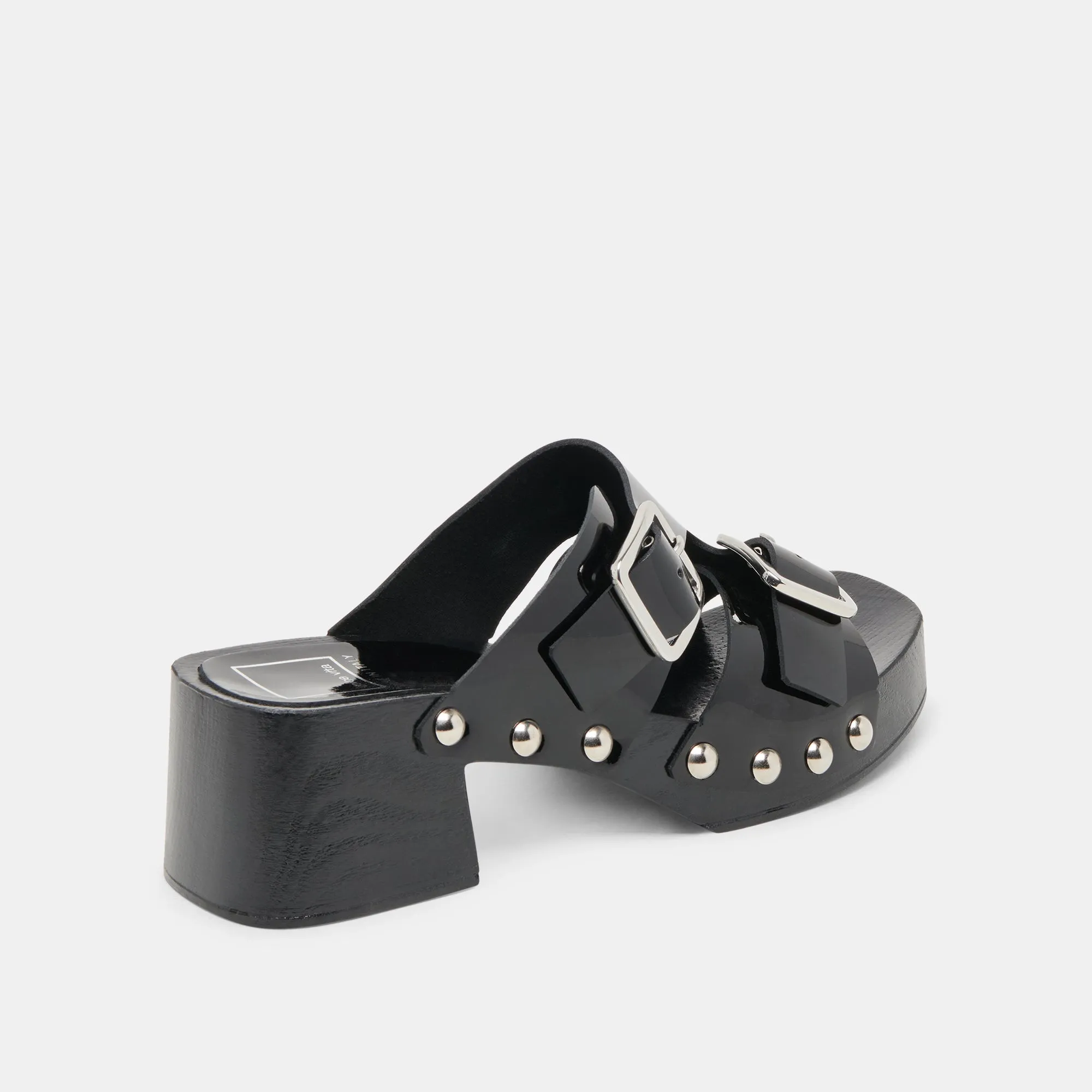 TALONS MELODY EN CUIR NOIR